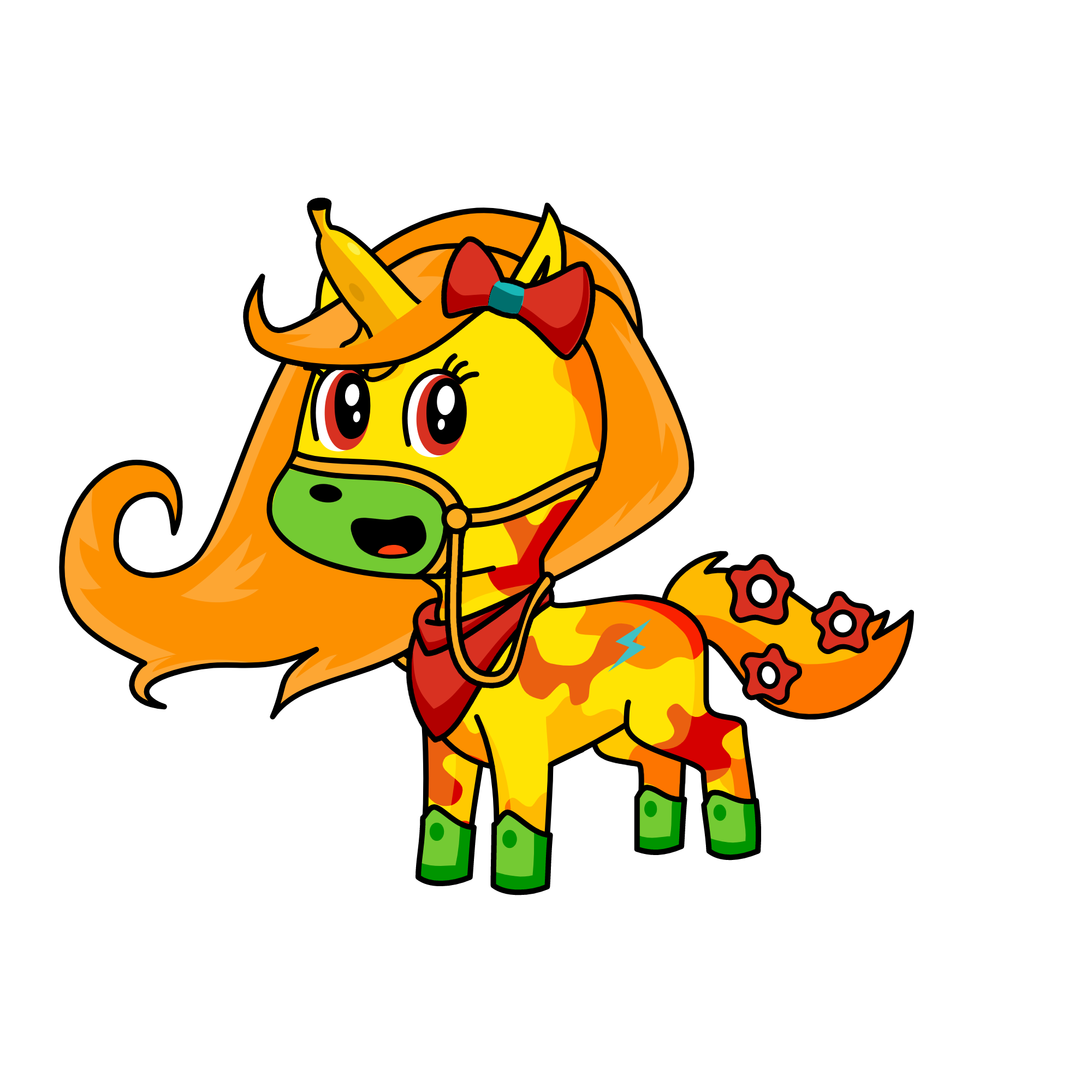 Brightnana, the unicorn