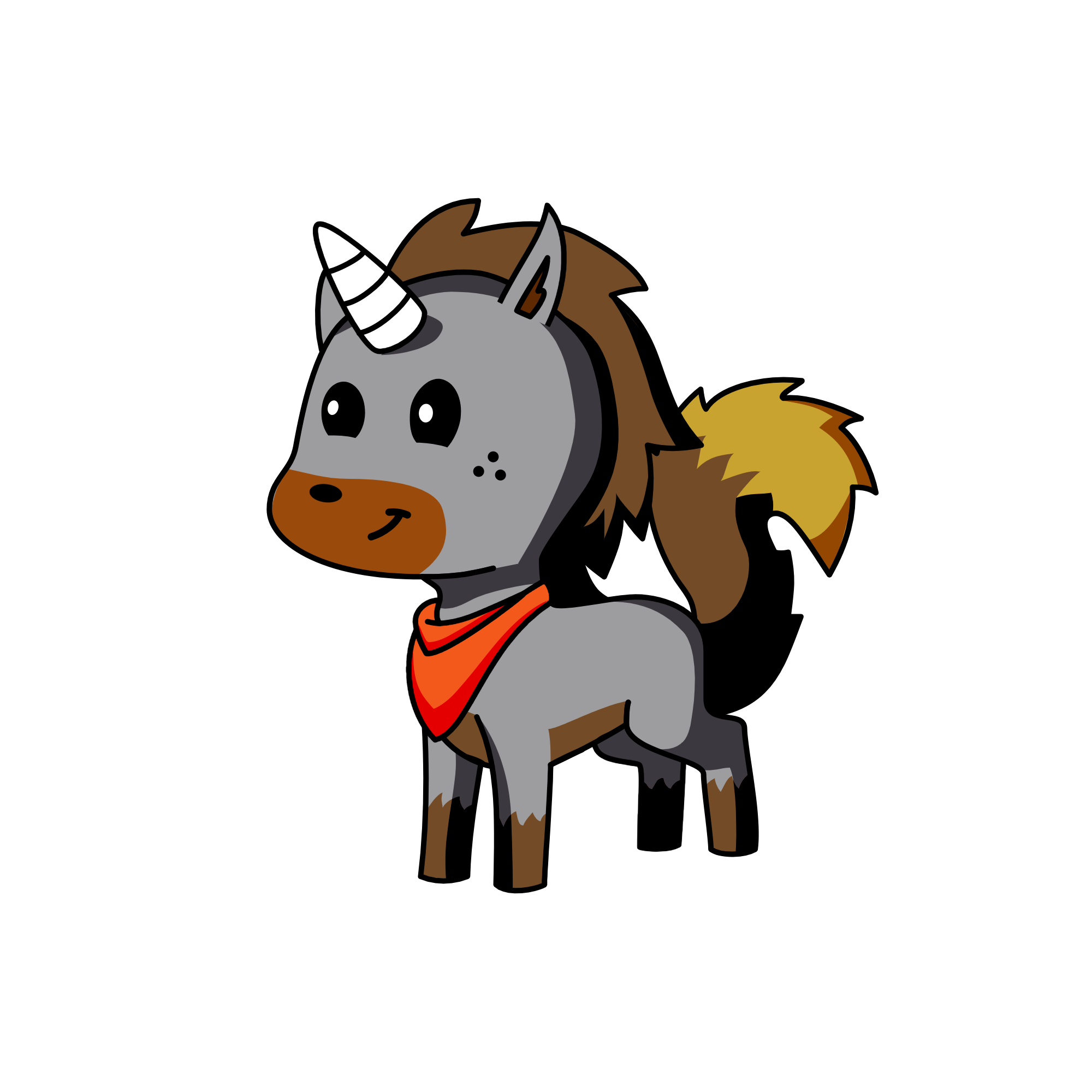 Spike, the unicorn