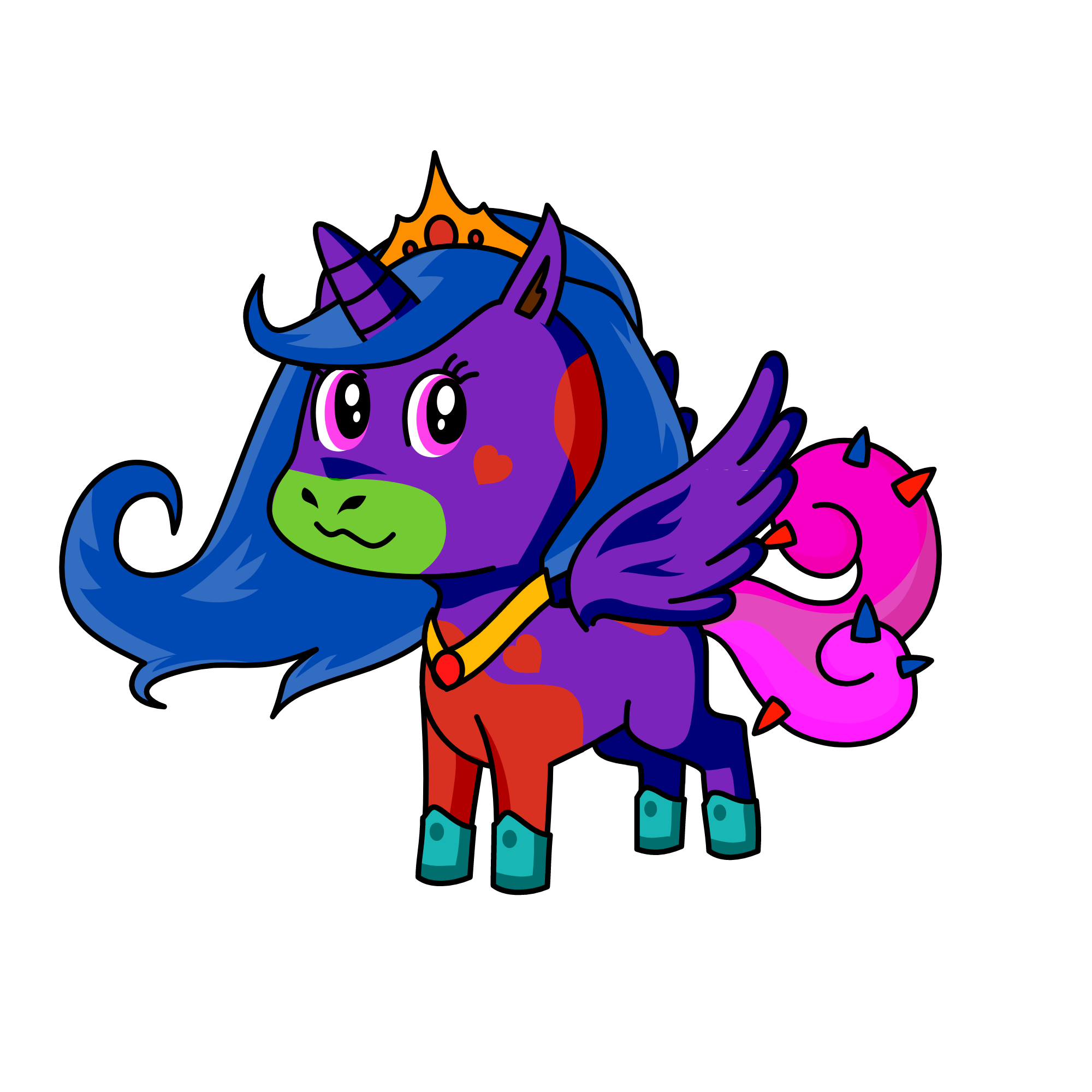 ليلا, the unicorn