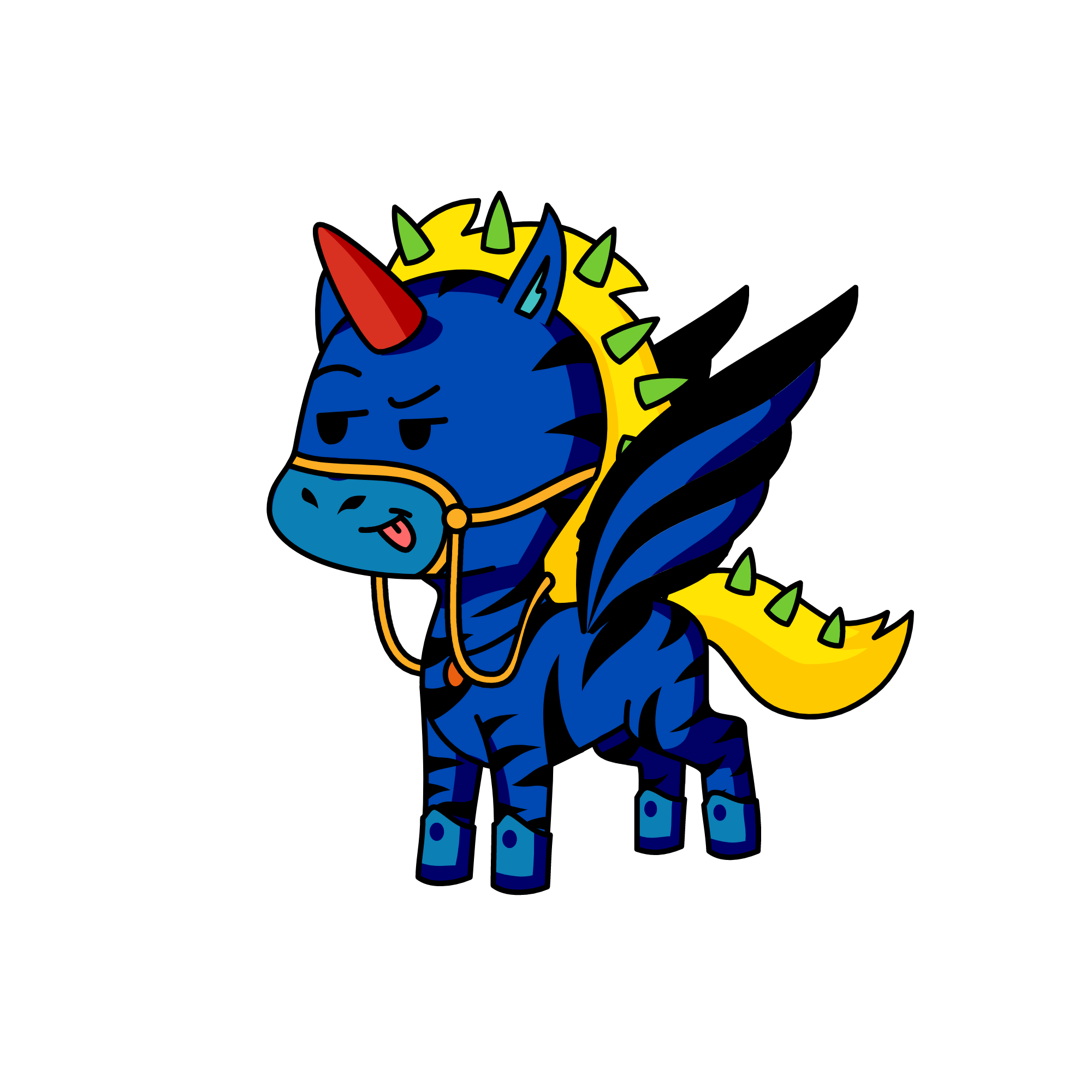 Spikywiky, the unicorn