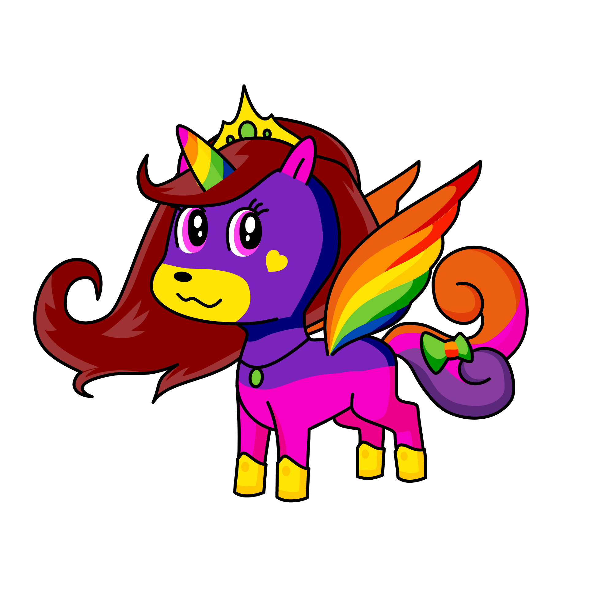 Rainbowshine, the unicorn
