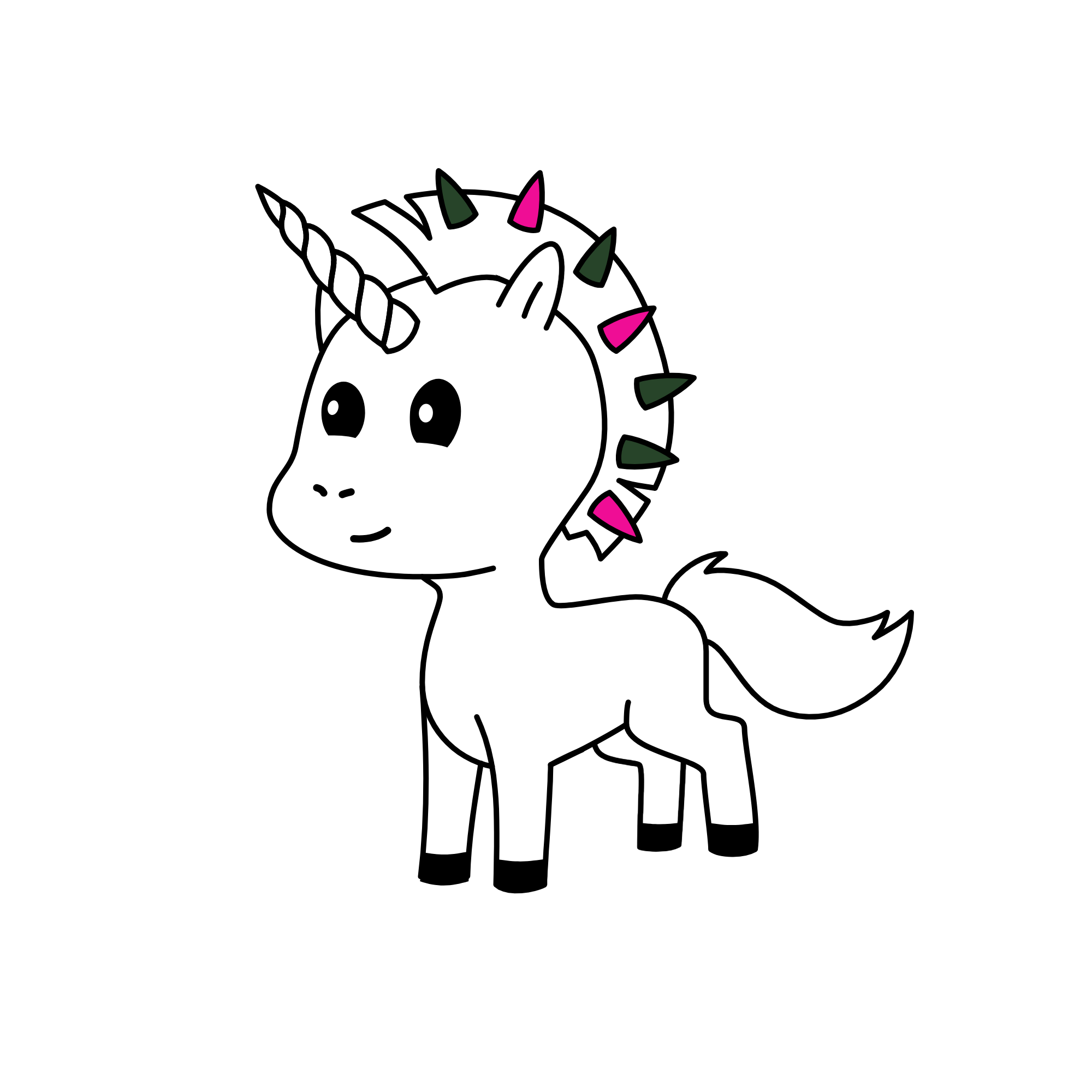 Rocky and Rolly, the unicorn