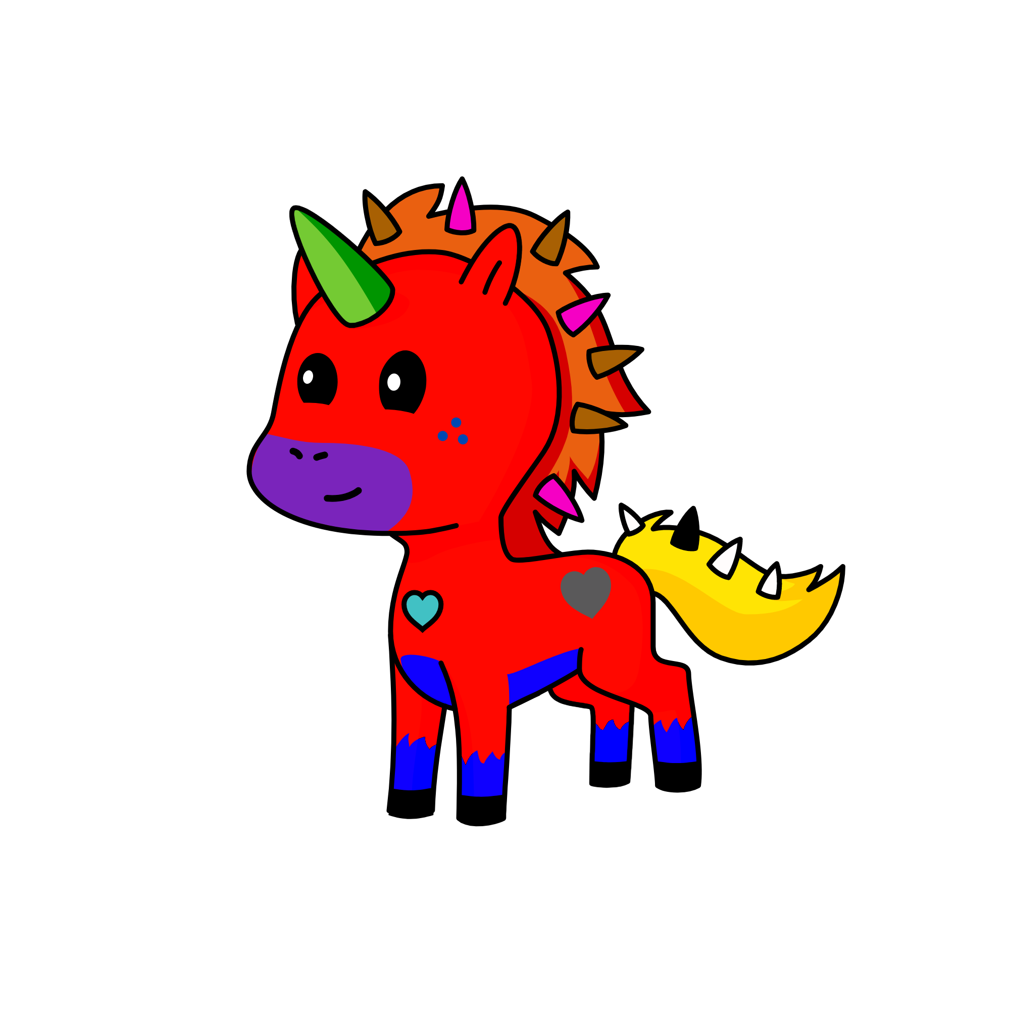rainbow, the unicorn