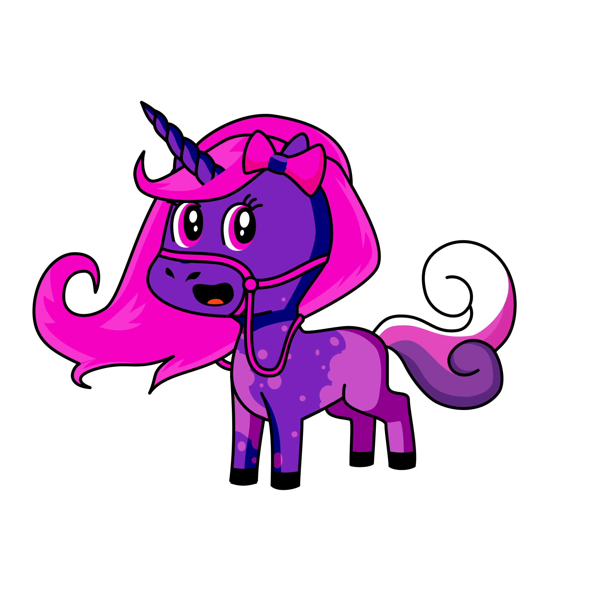 Swirly wirl, the unicorn