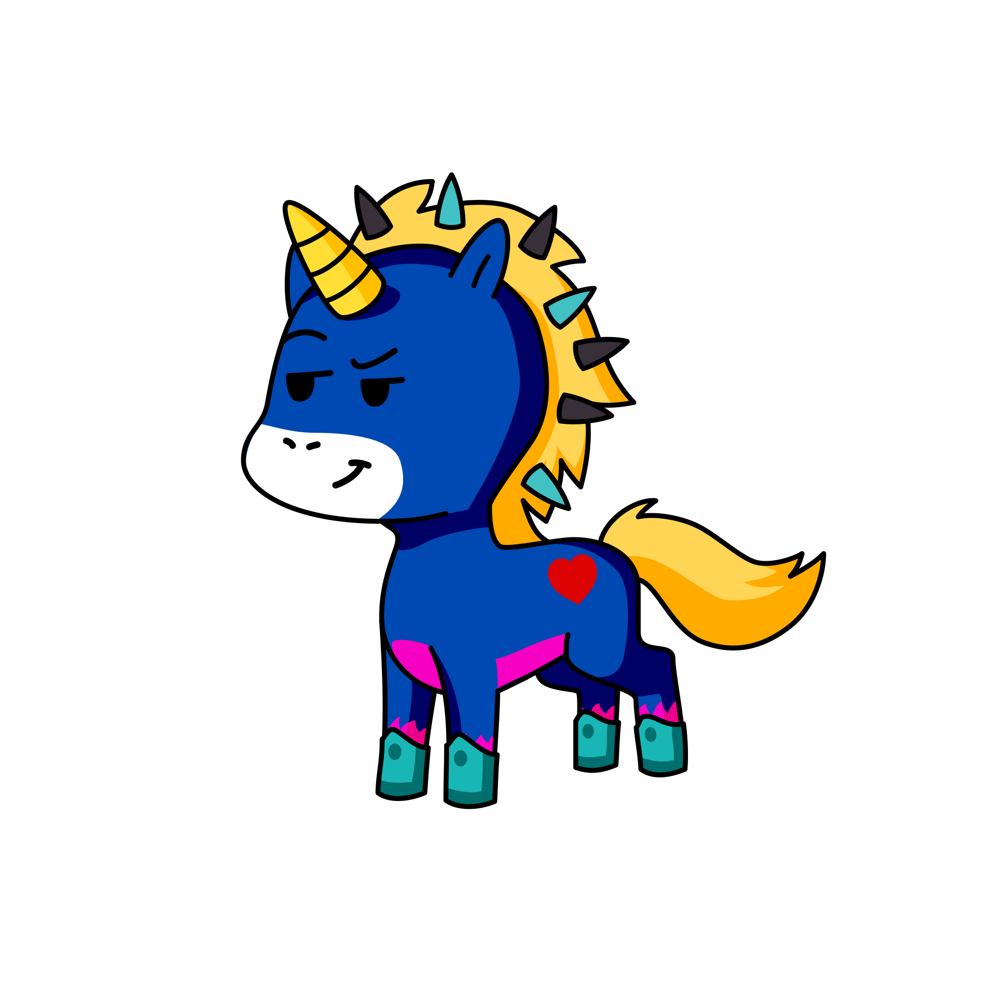 Hot cross buns , the unicorn