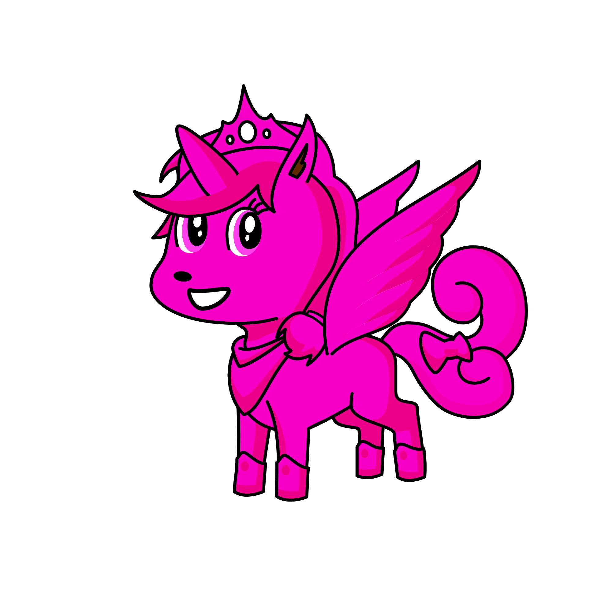 Pink, the unicorn