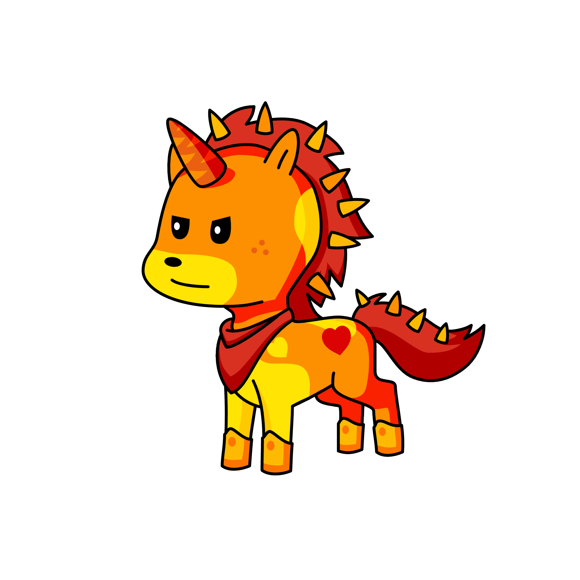 fire ball, the unicorn