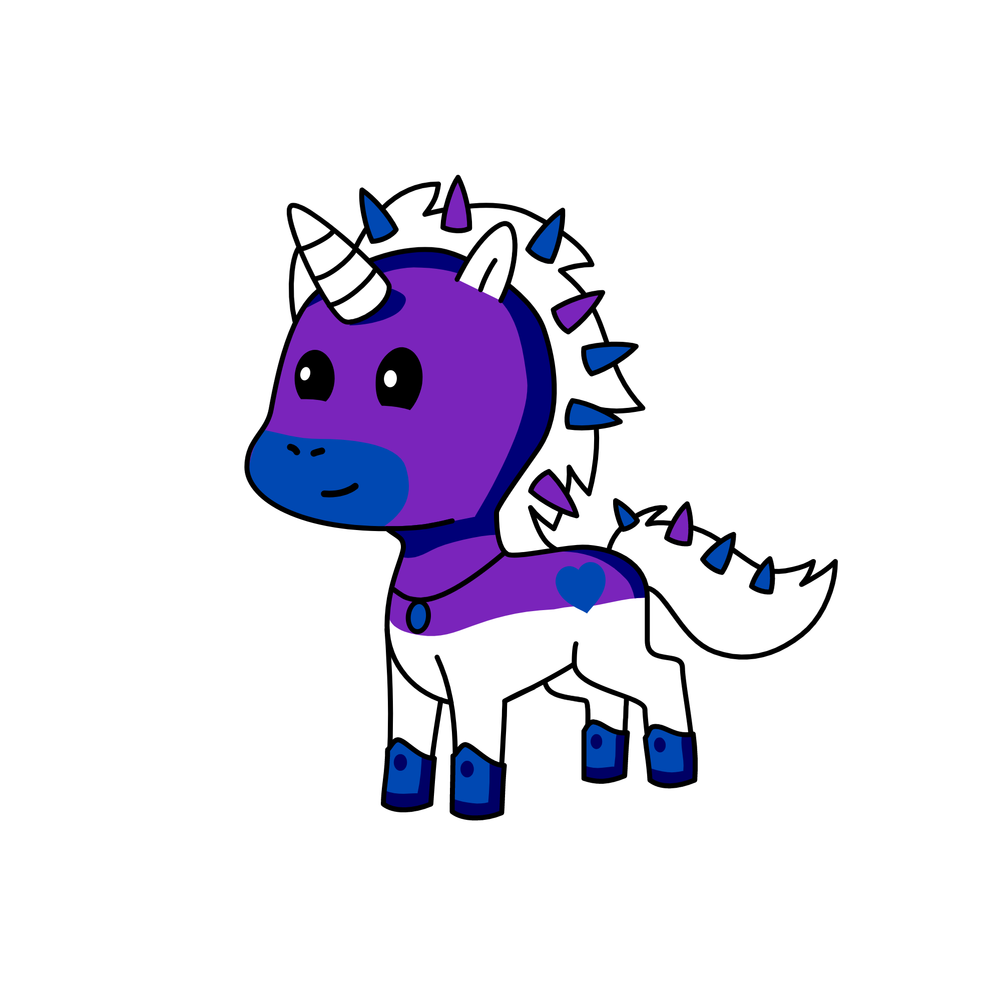 Periwinkle, the unicorn