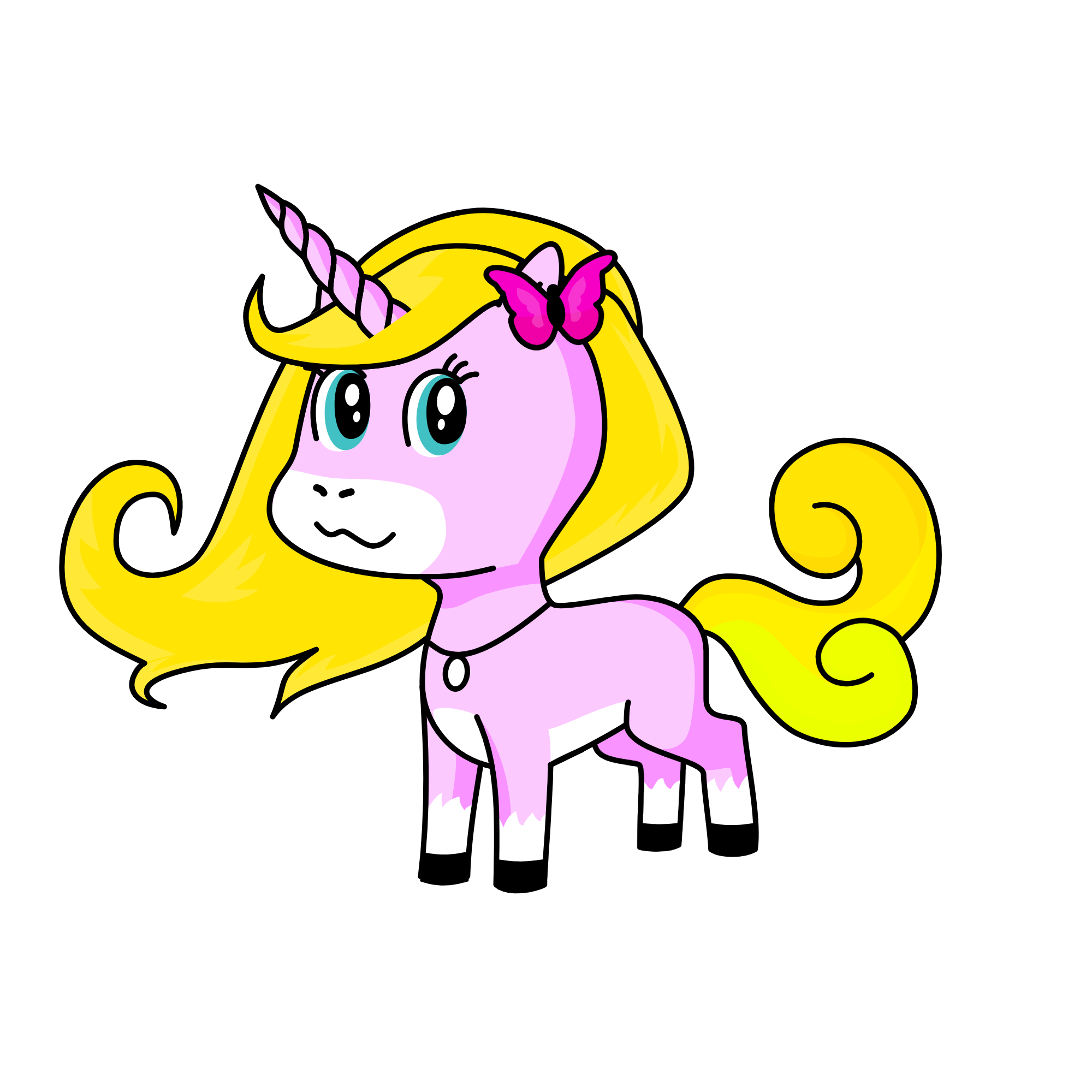 Eva The cotton candy horsey, the unicorn