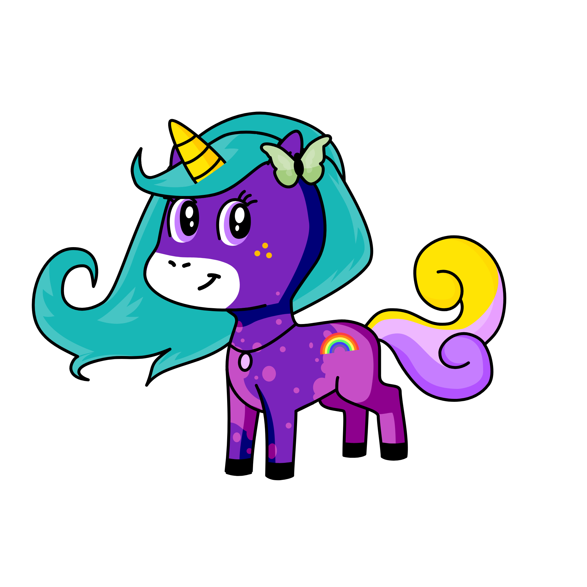 violet, the unicorn