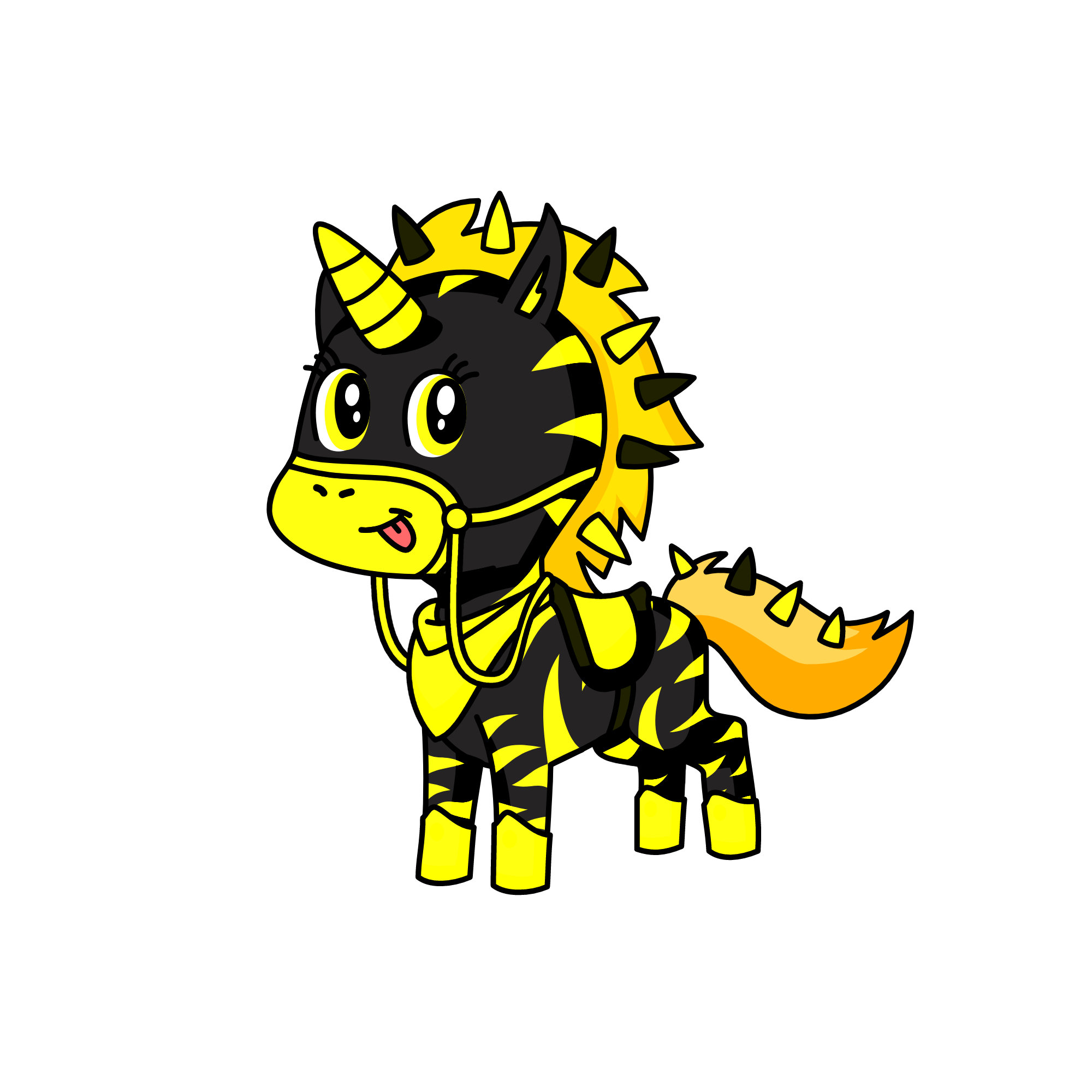 yellow, the unicorn