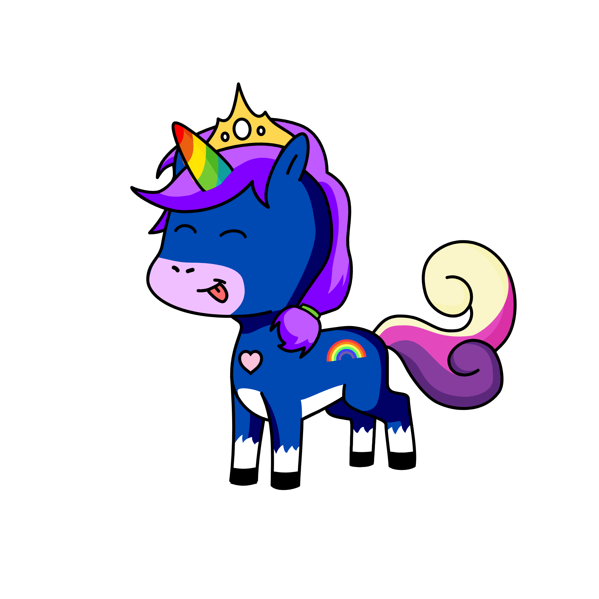 regwnboog, the unicorn