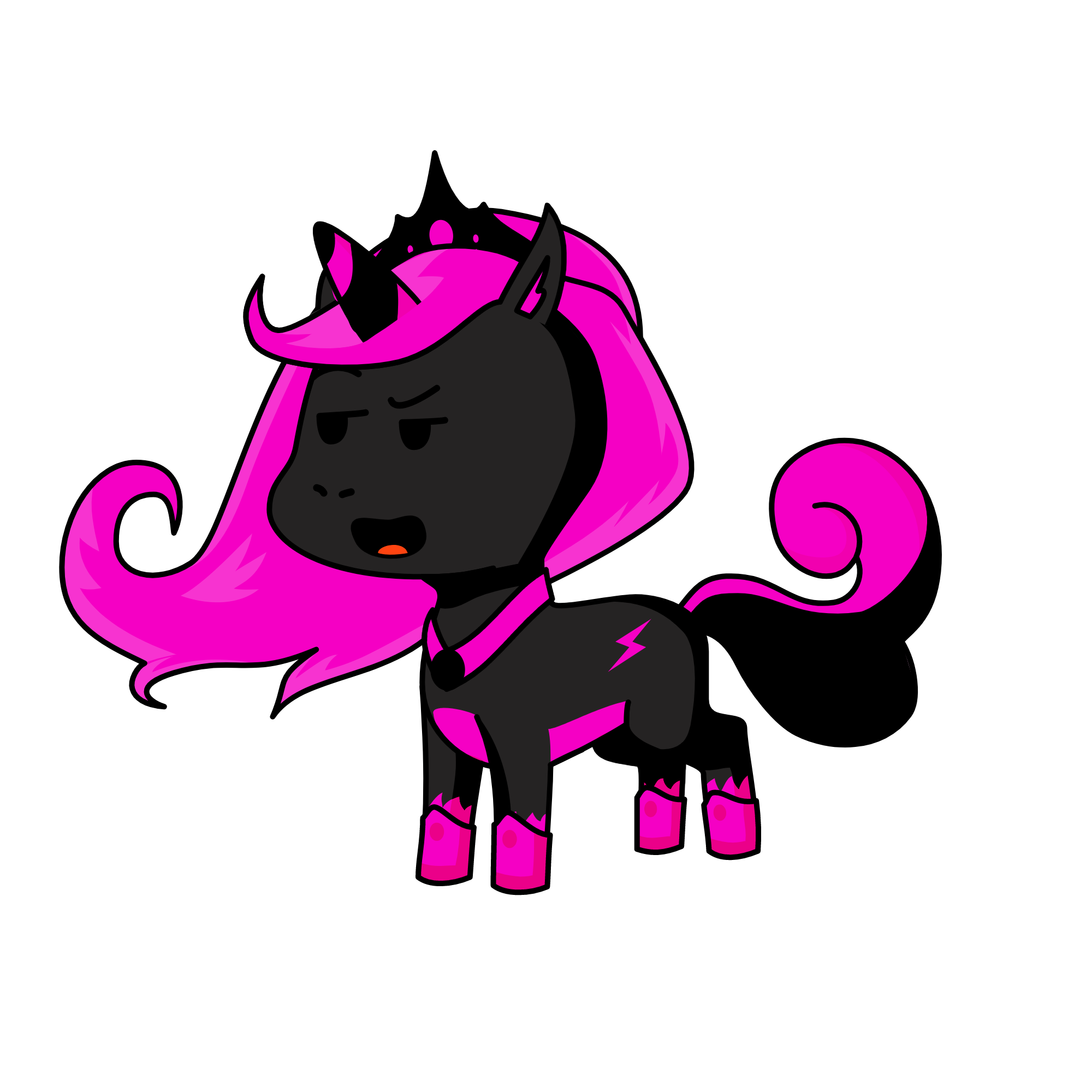 Evil, the unicorn
