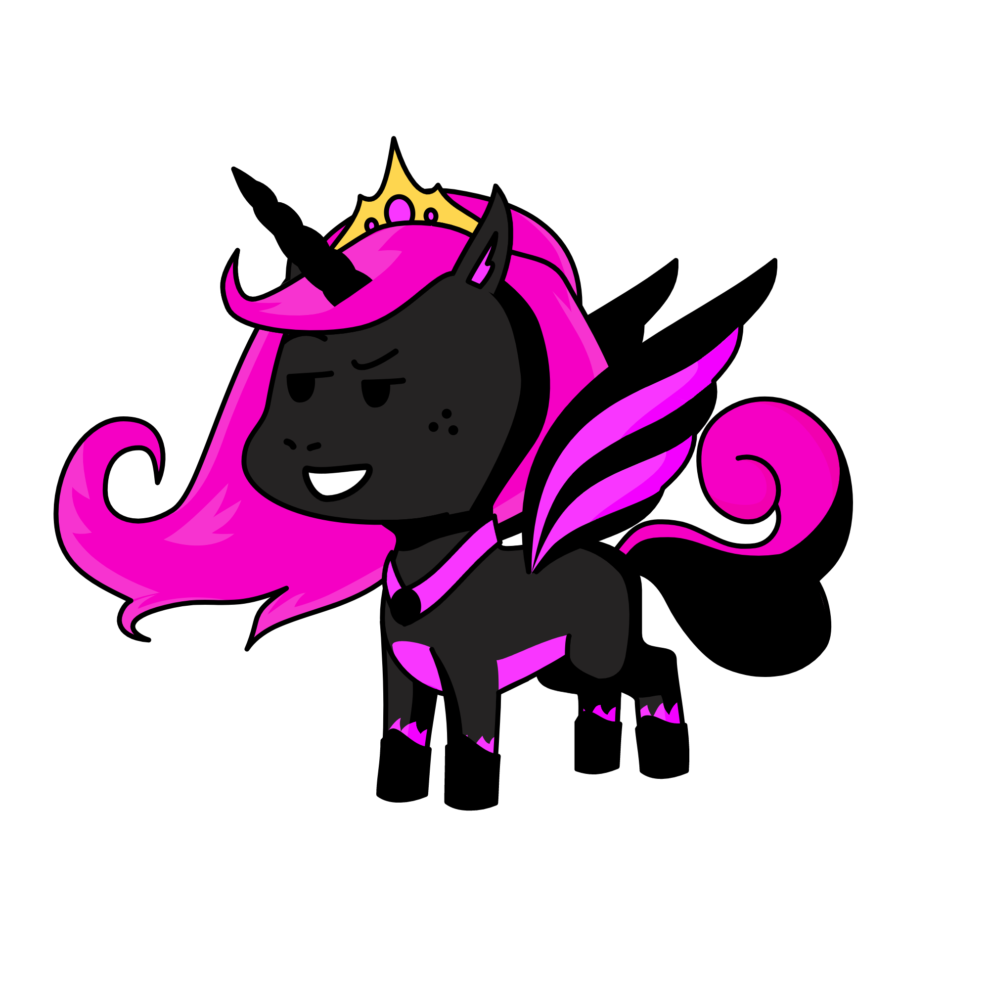 Evil, the unicorn