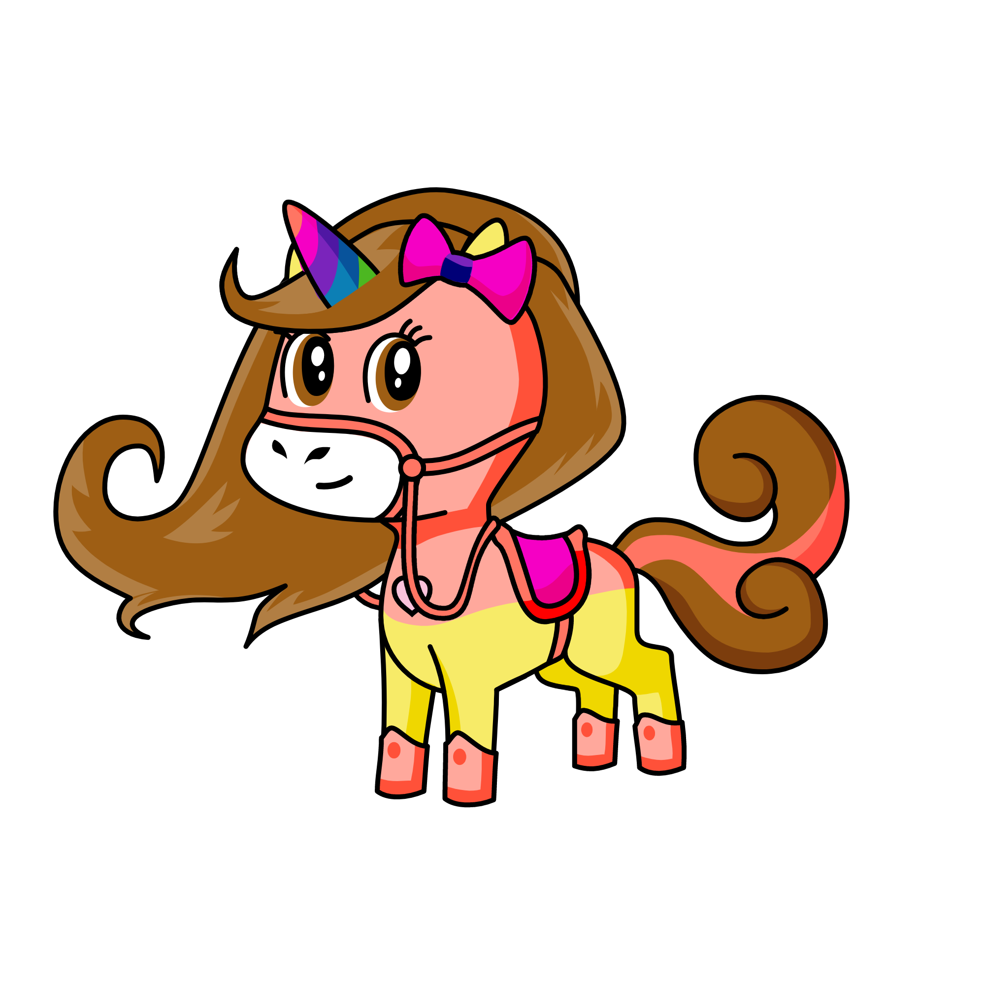 human girl unicorn, the unicorn