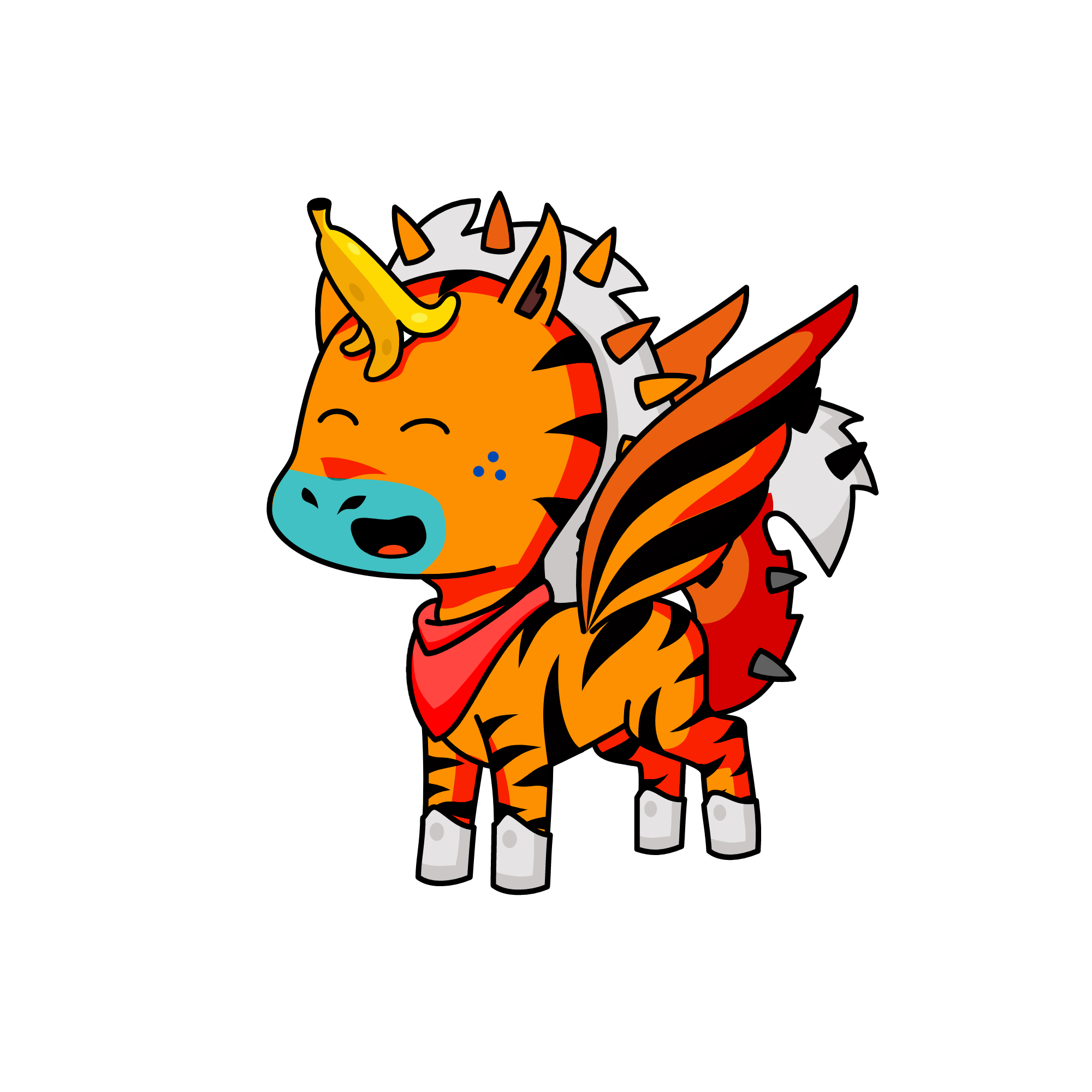 Happy year of the tiger!, the unicorn