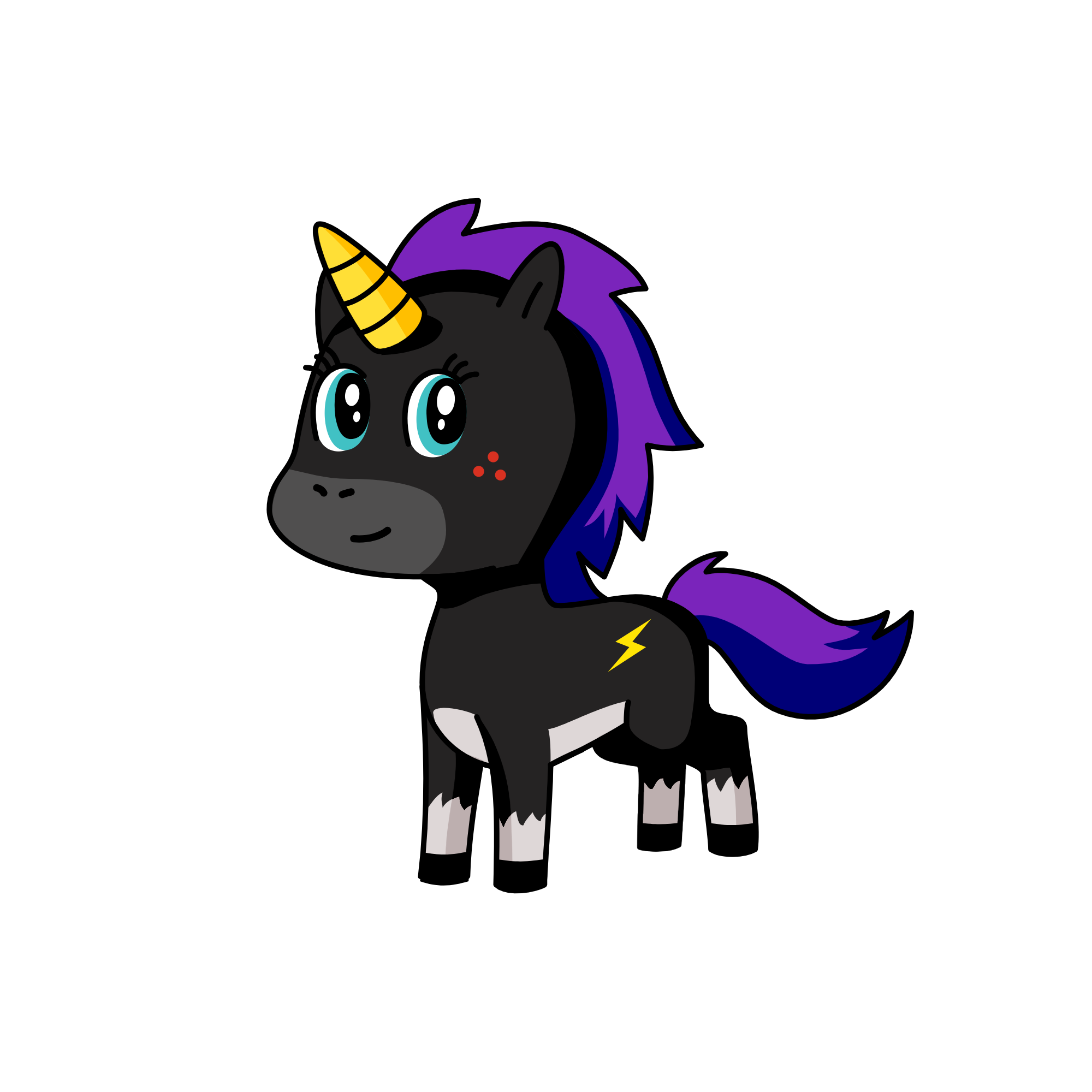Ruby Night Moon, the unicorn