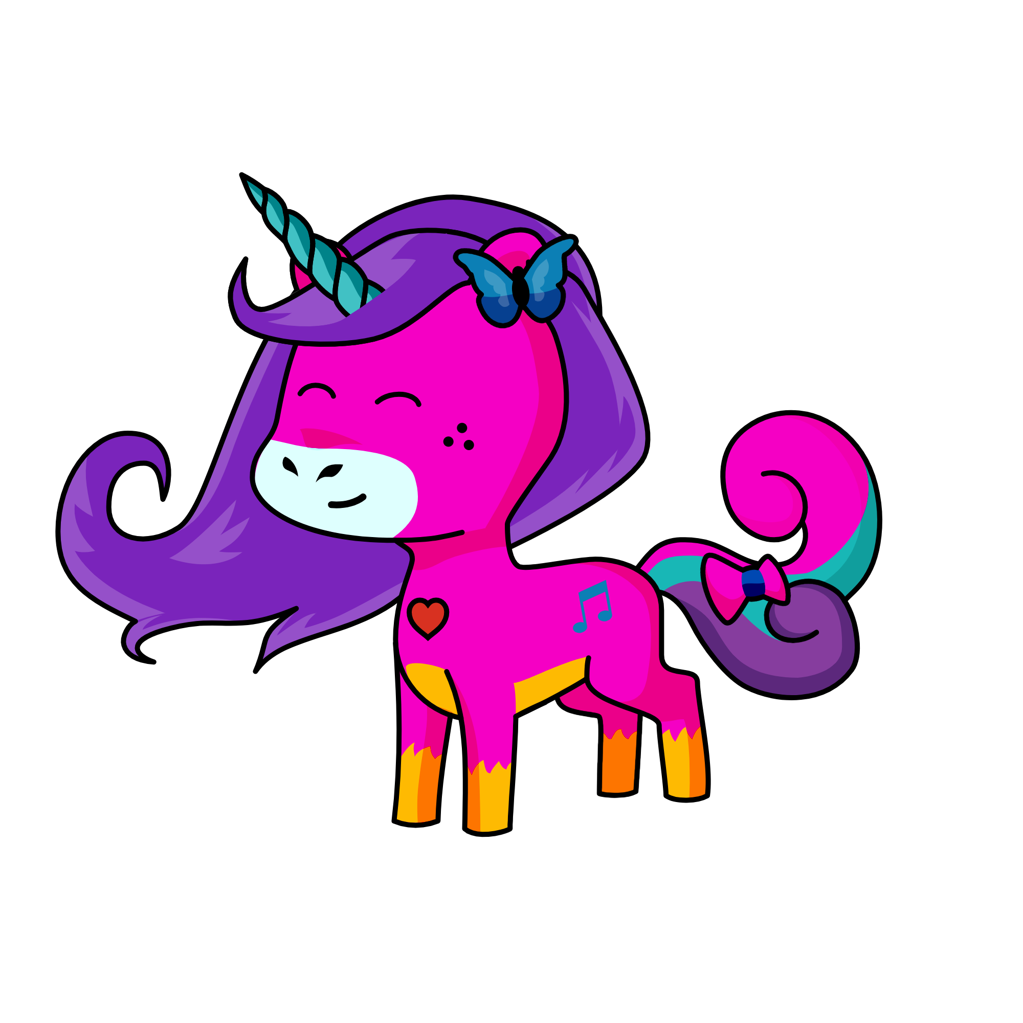 moonlight, the unicorn