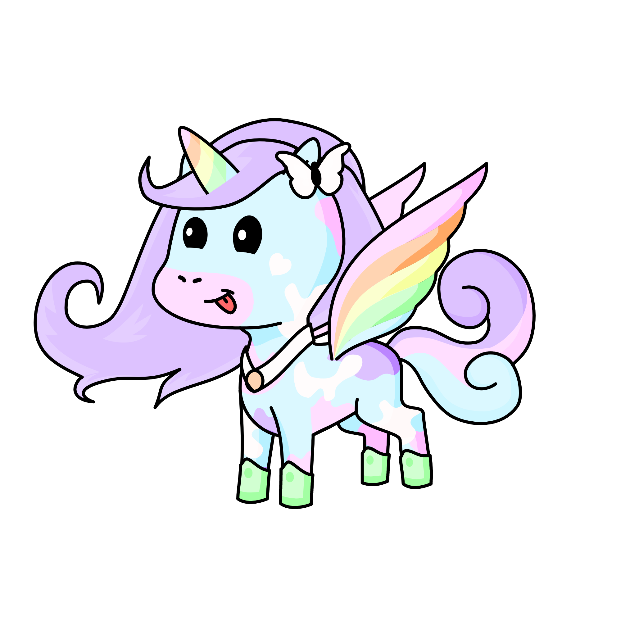 Cream, the unicorn