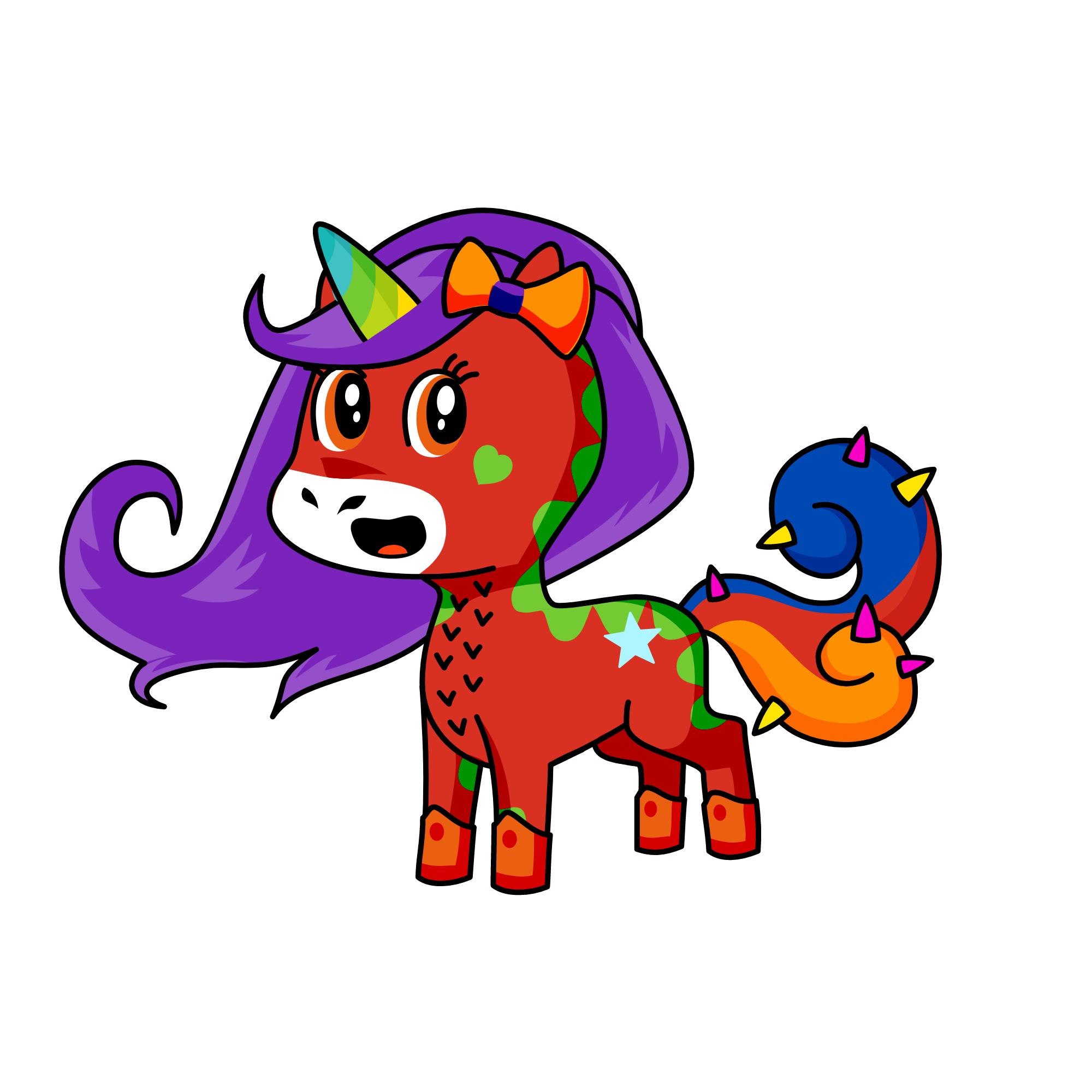 Noddle, the unicorn