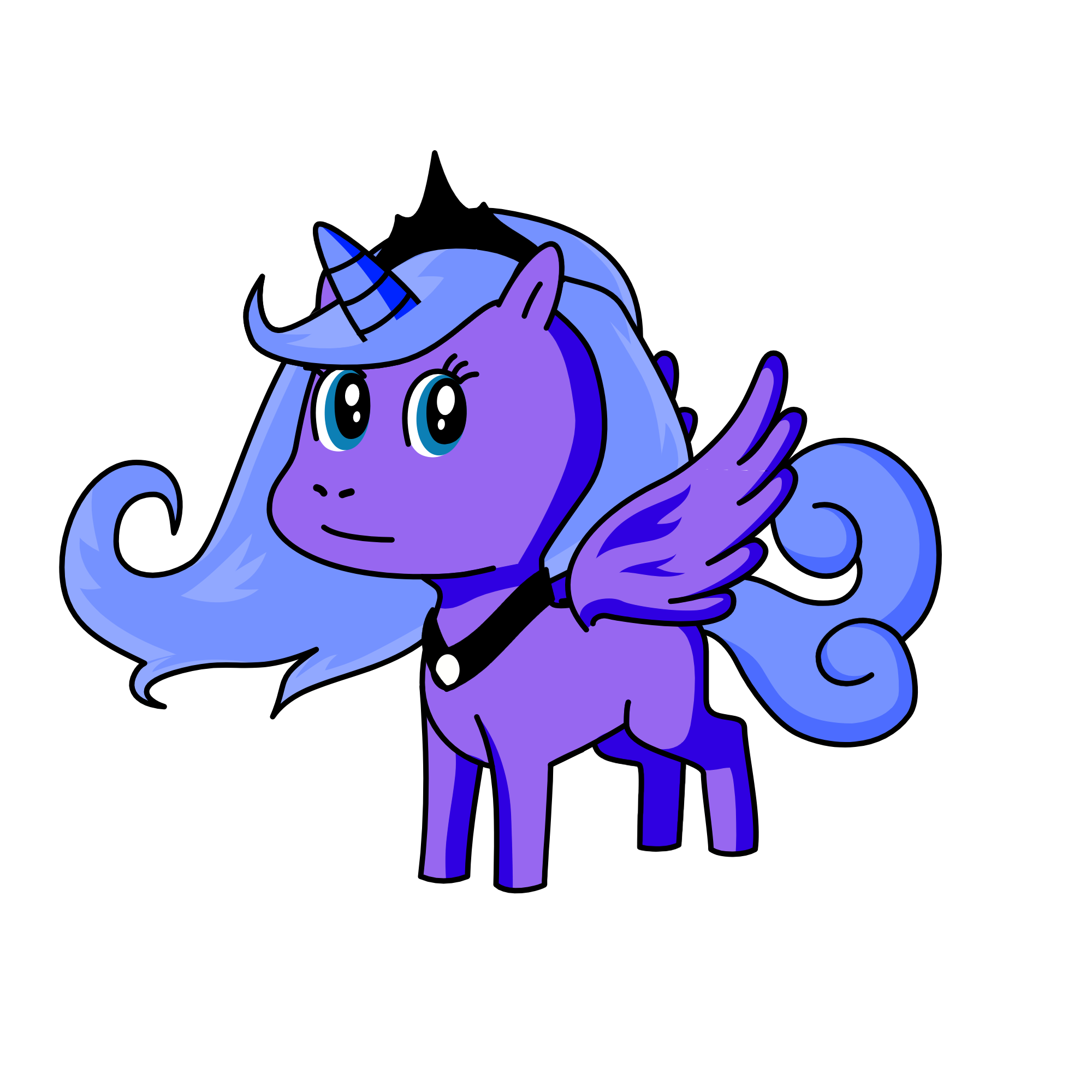 Young Princess Luna, the unicorn