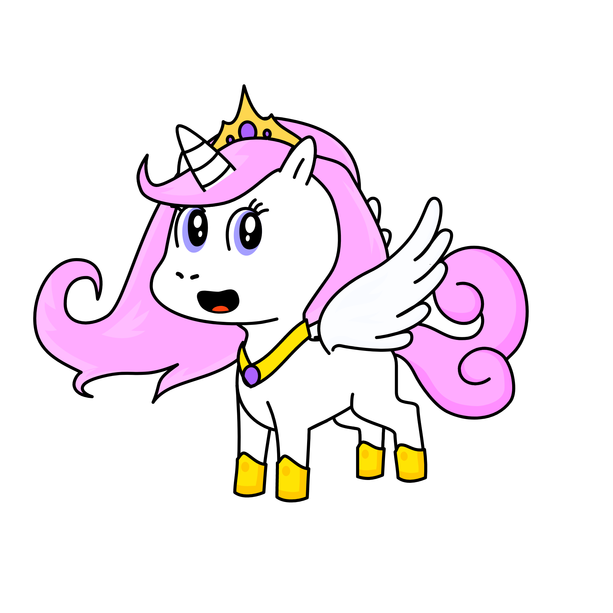 Young Princess Celestia, the unicorn
