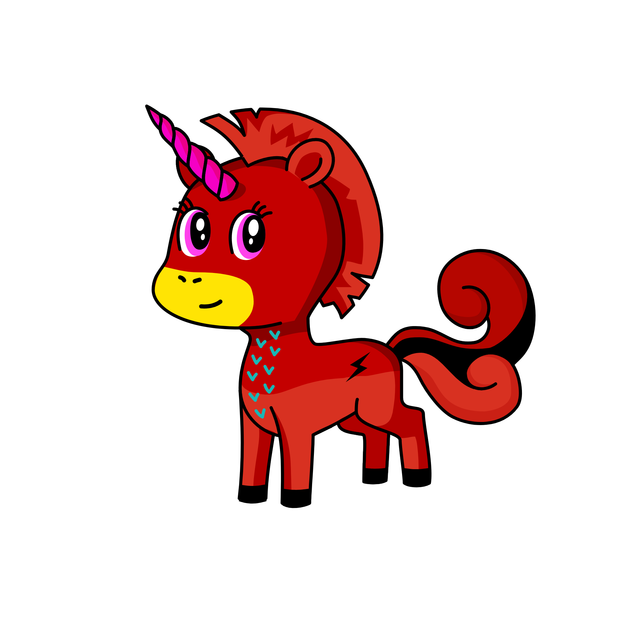 pusheen, the unicorn
