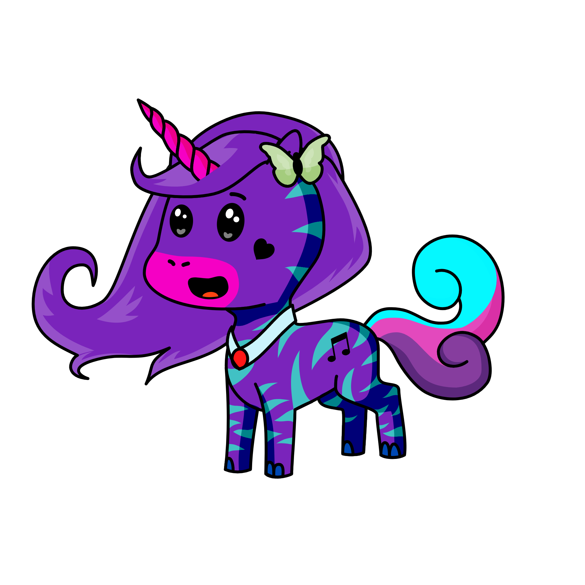 Too much pinkies, the unicorn
