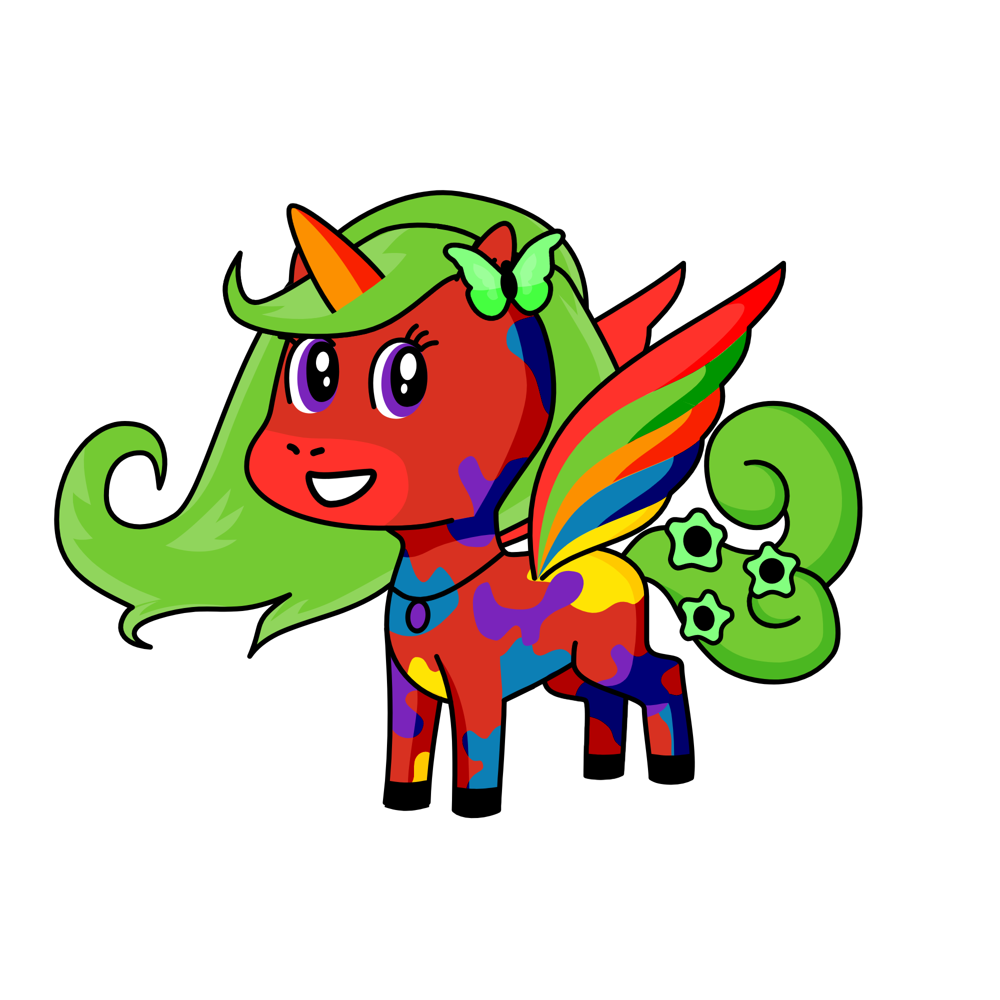 my fav color, the unicorn