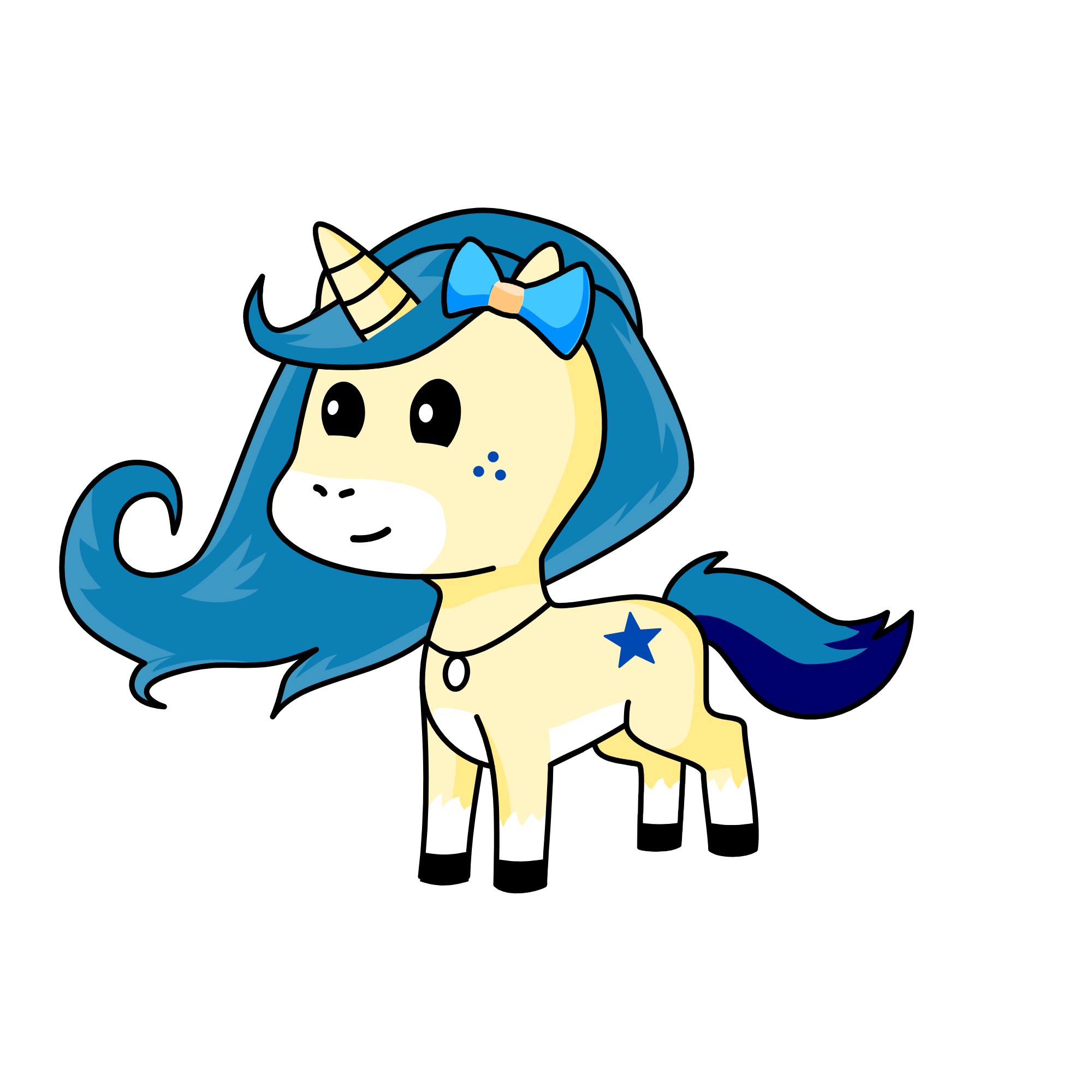 Bonnie Blueberry, the unicorn