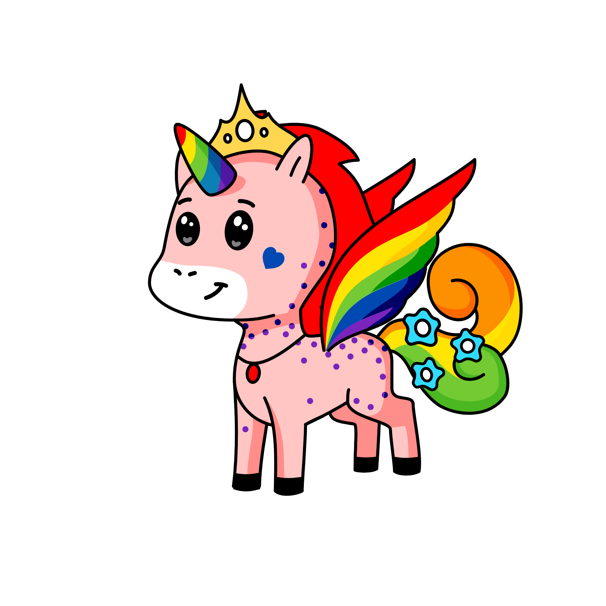 Floof, the unicorn