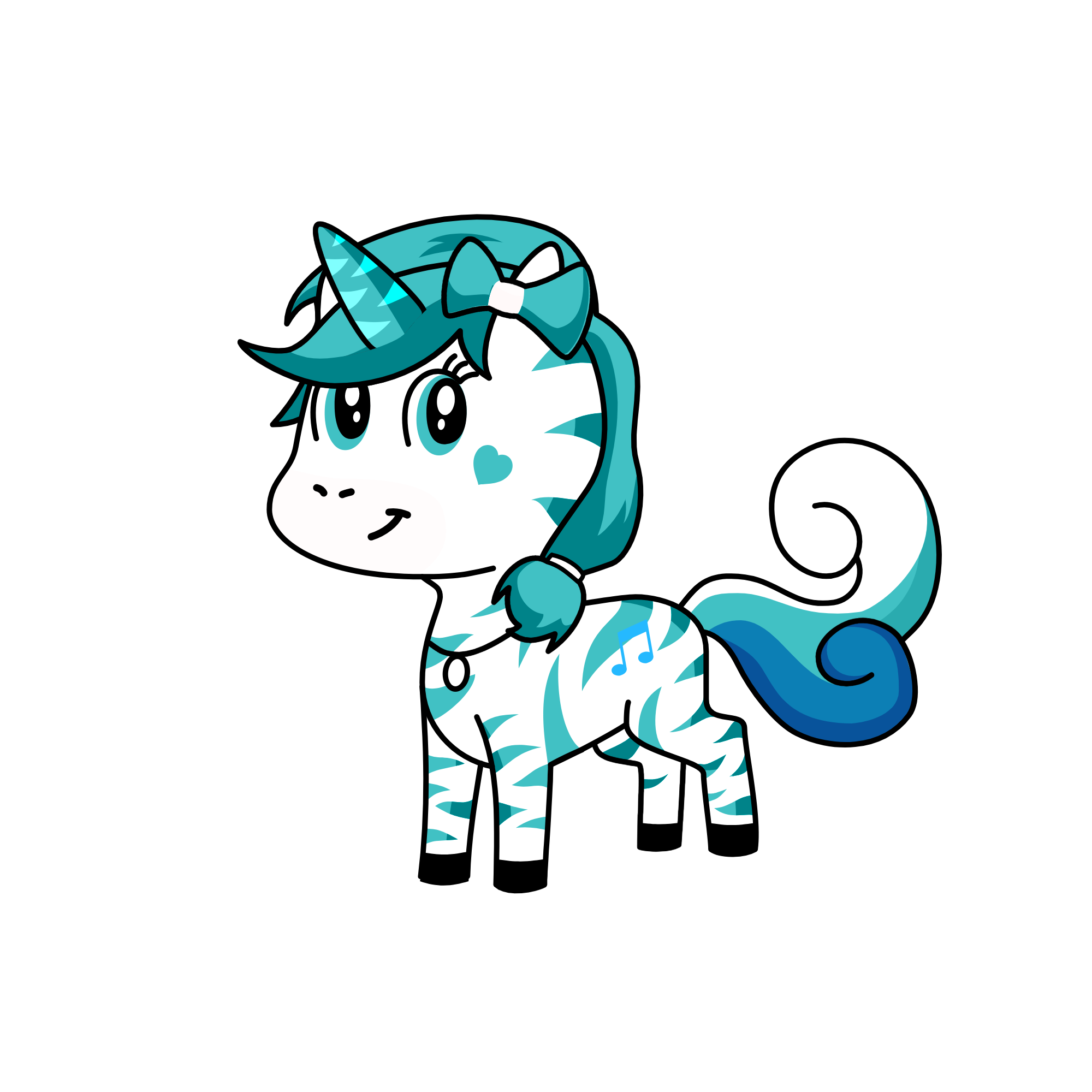 April, the Snow Pony, the unicorn