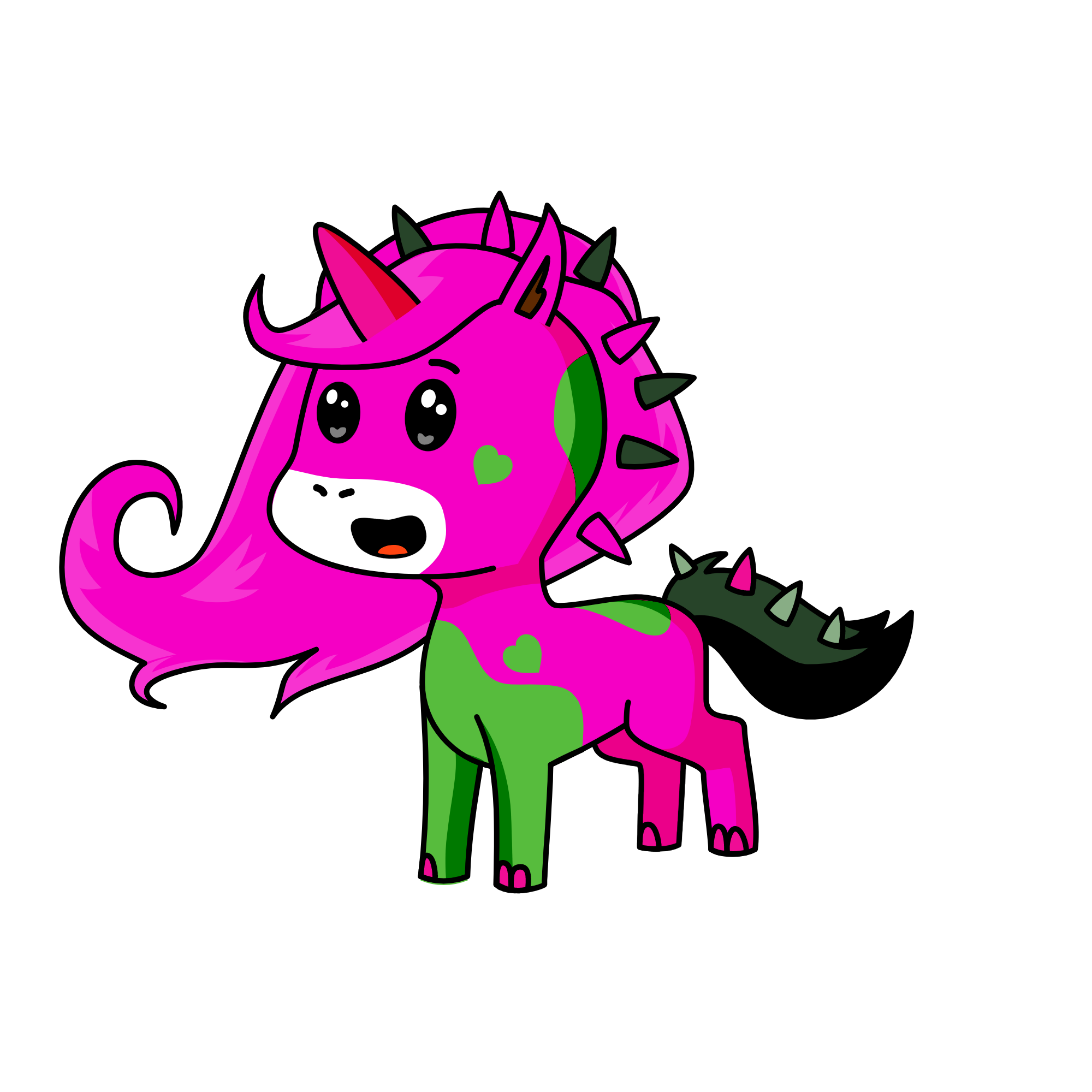 b, the unicorn