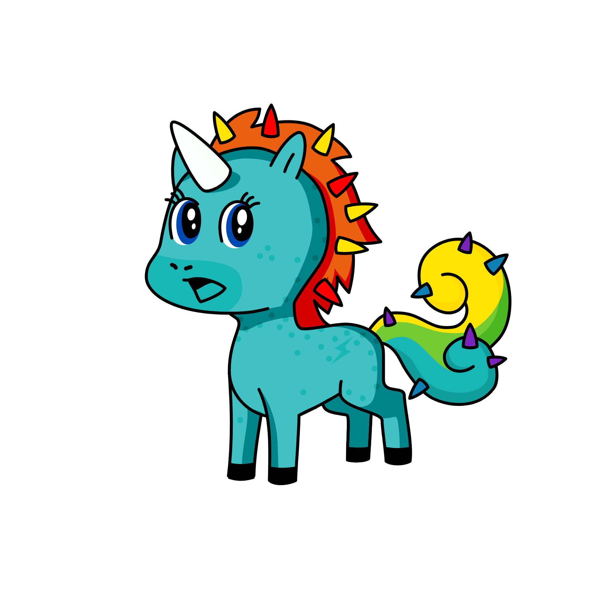 Rainbow Dash, the unicorn