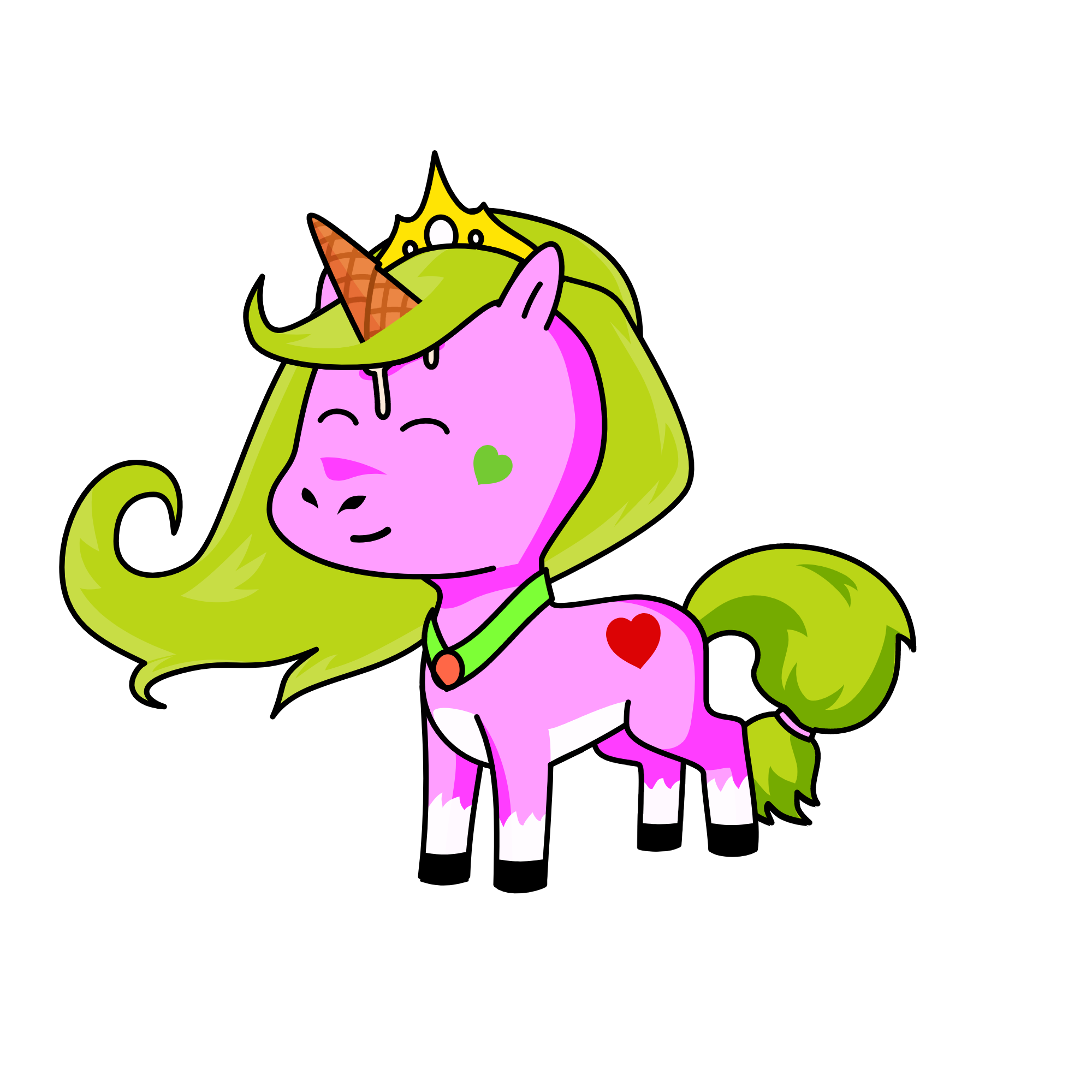 Strawberry, the unicorn