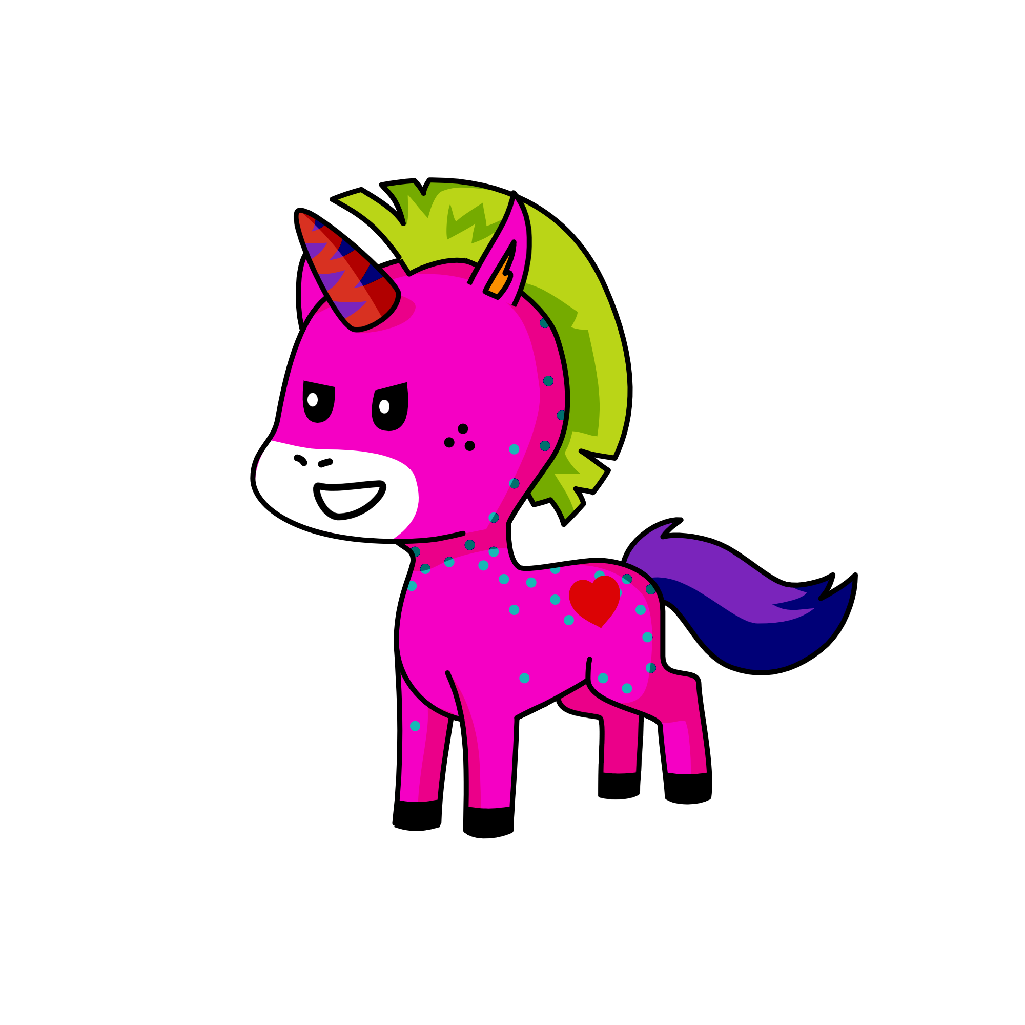 zipp random, the unicorn
