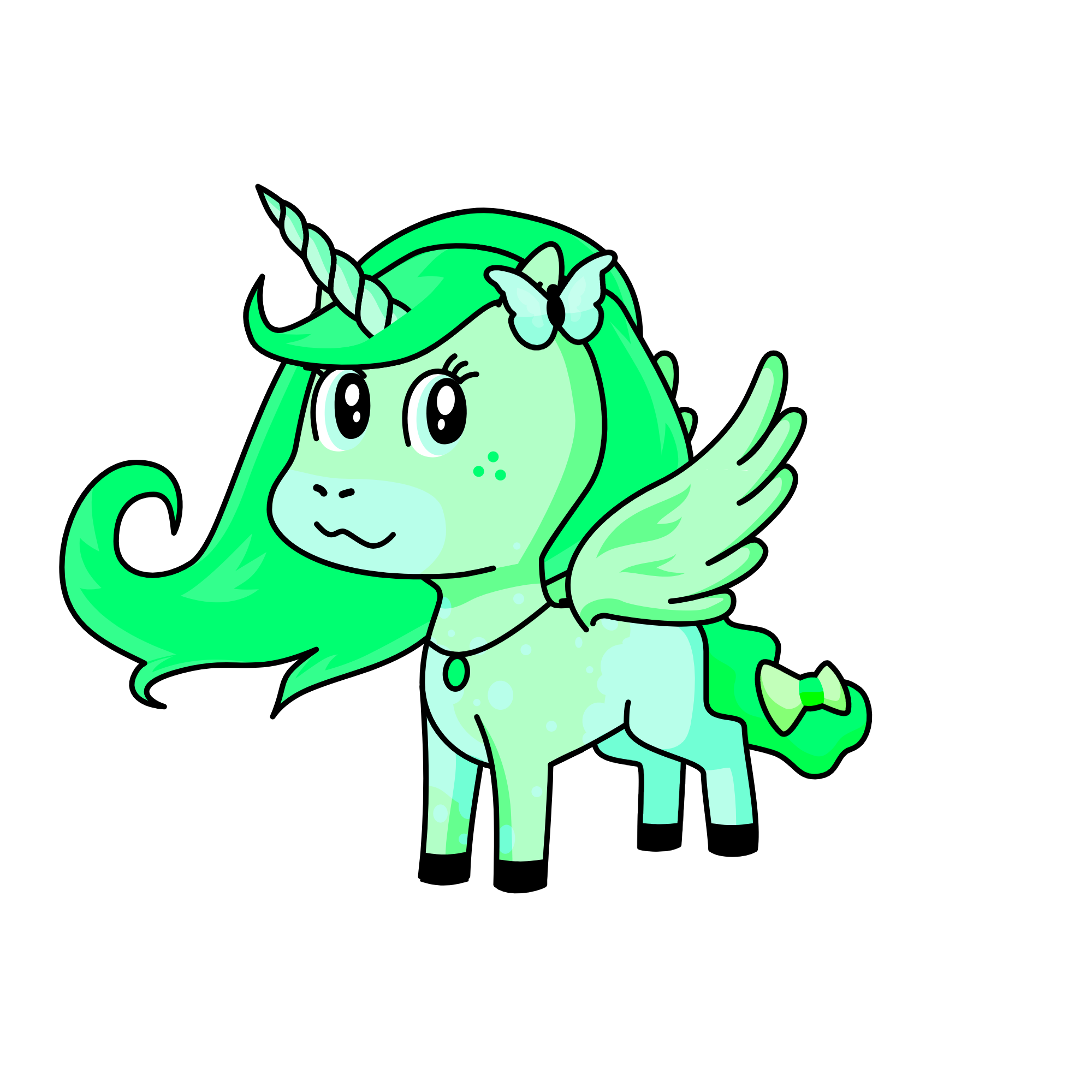 /.\ Mint /.\, the unicorn