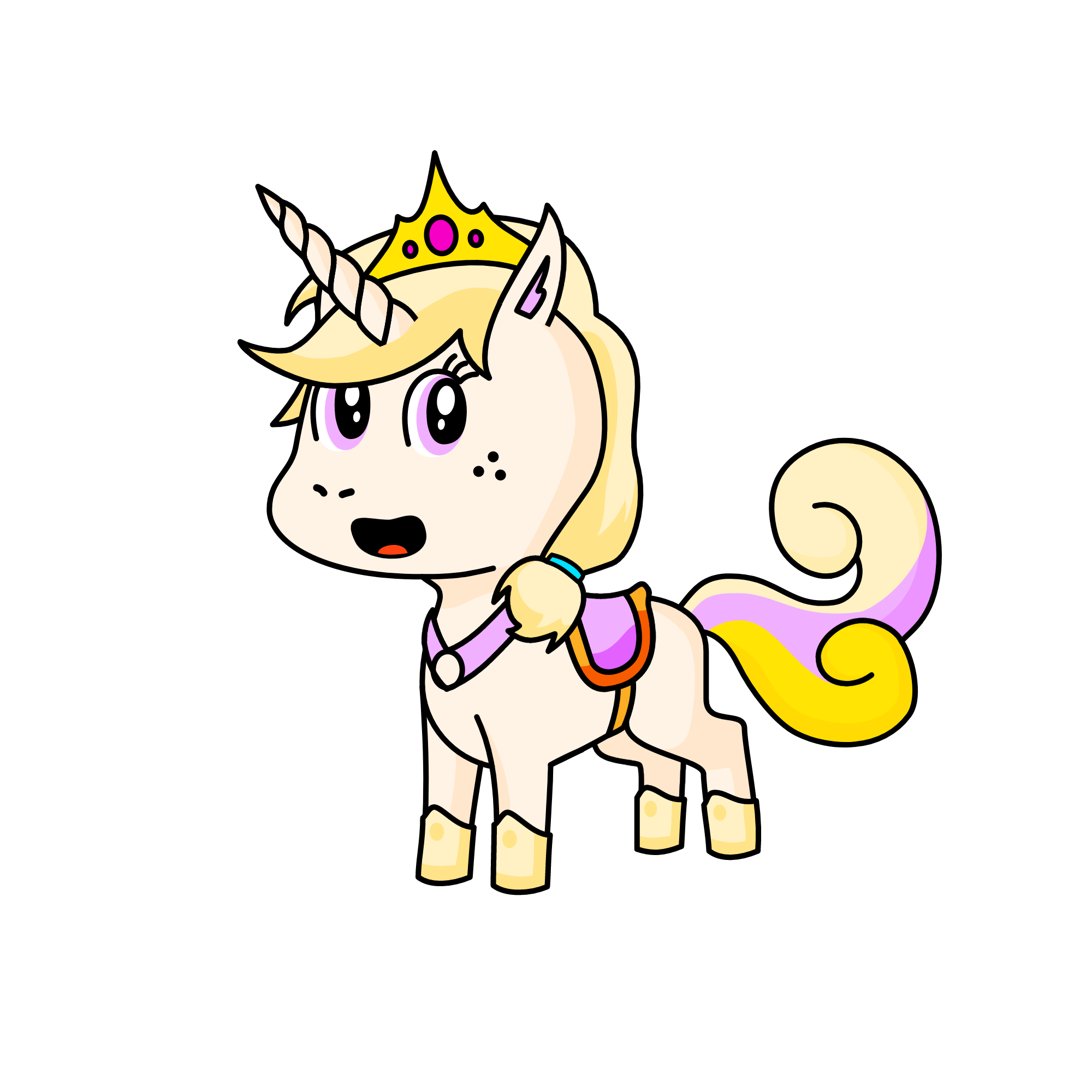 Strawberry Cream, the unicorn
