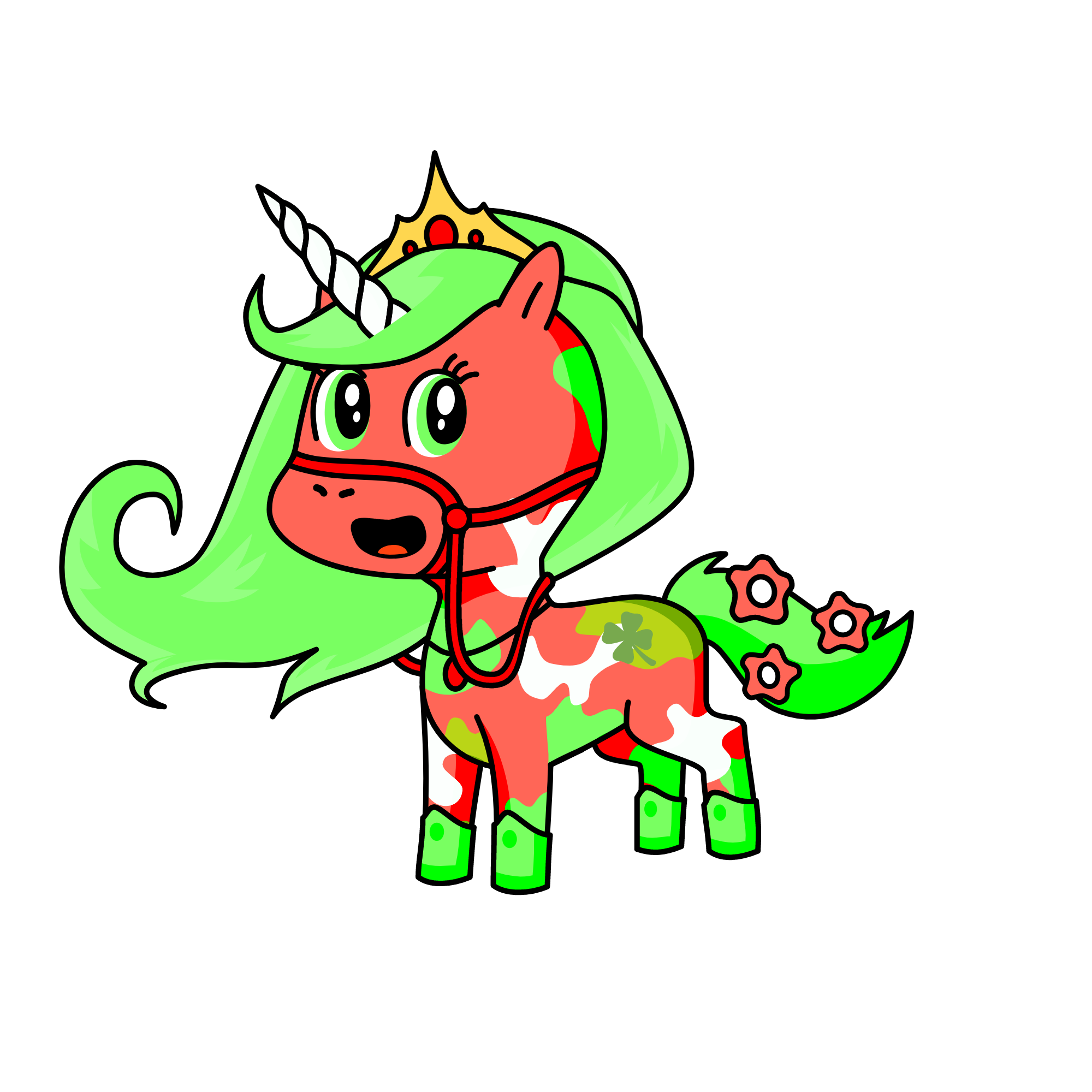 Christmas Mint, the unicorn