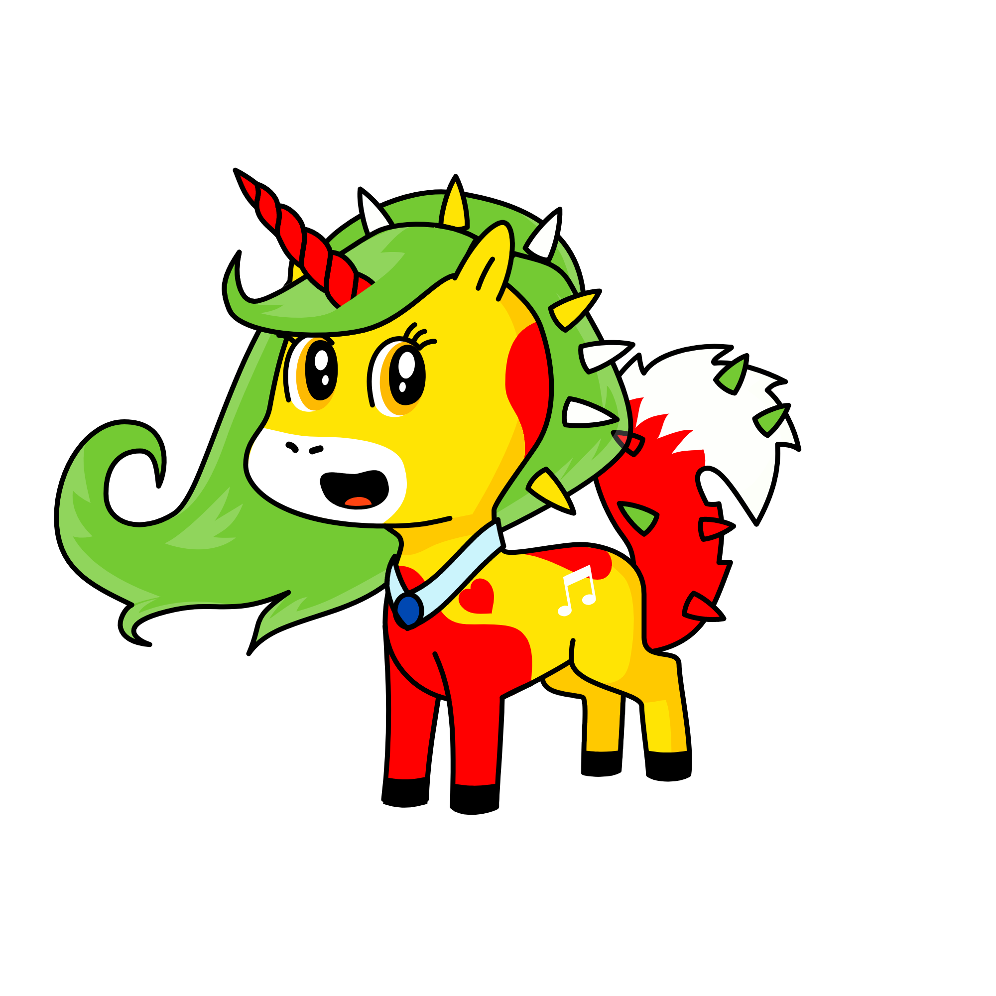 Christmas Melody, the unicorn