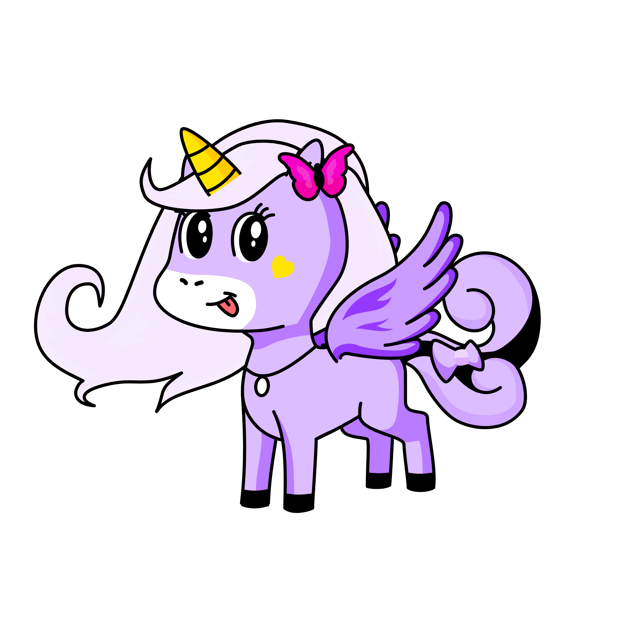 Rainbows, the unicorn