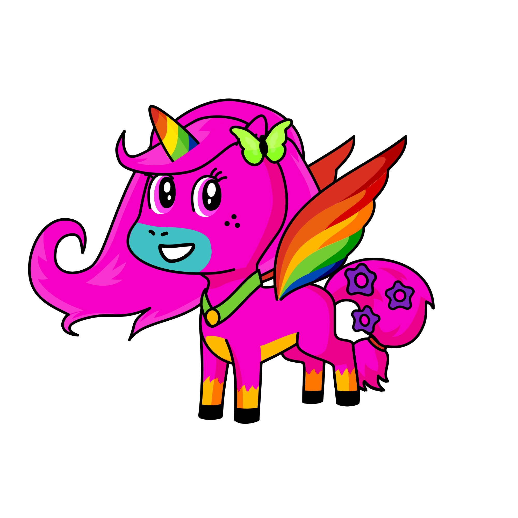 flower, the unicorn