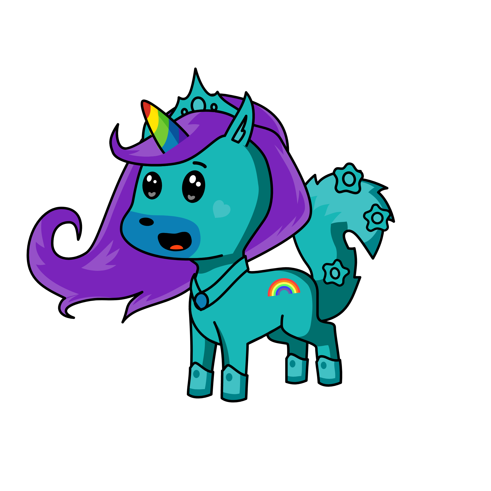 snowy, the unicorn