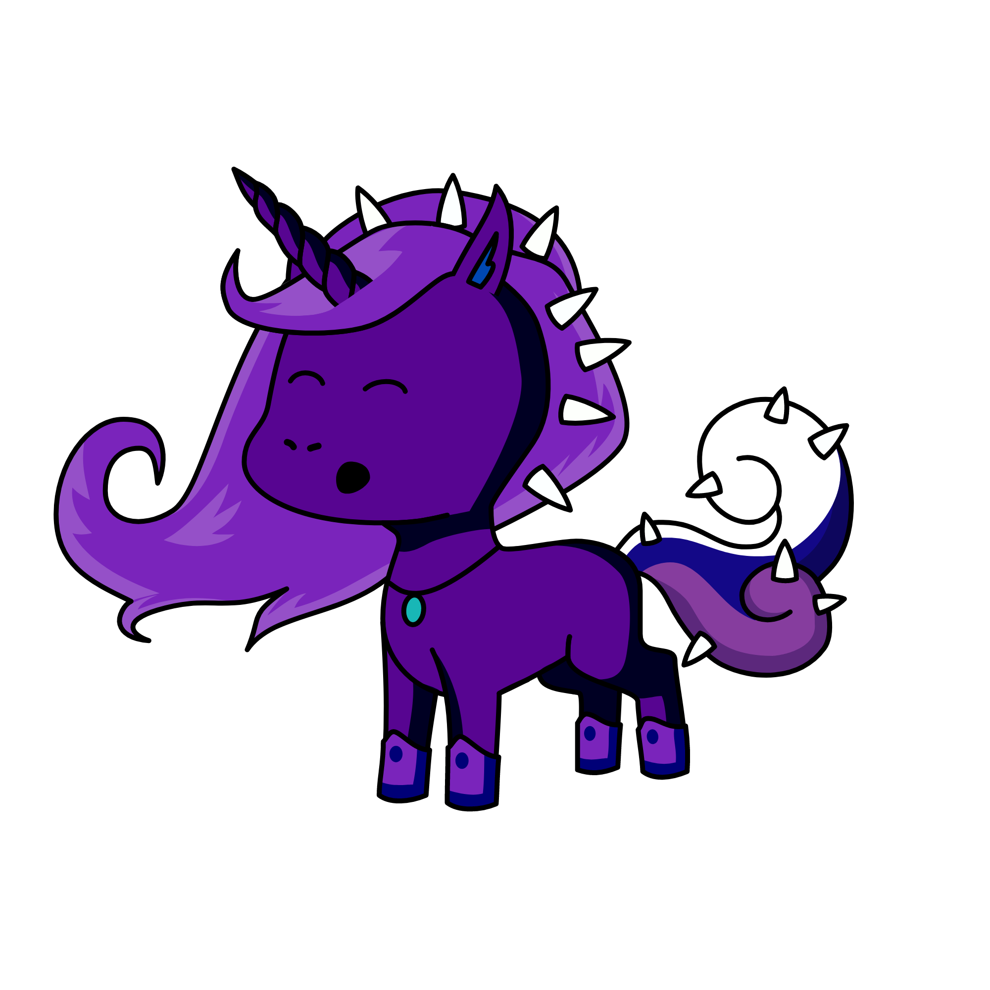 Winter, the unicorn