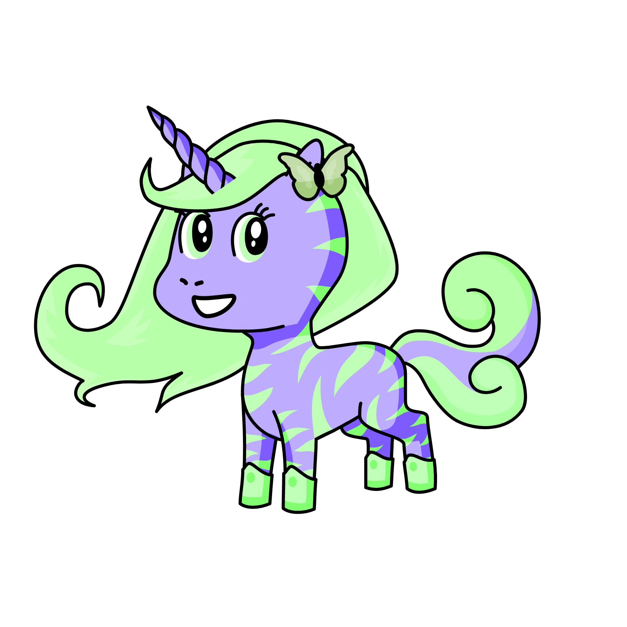 Melody, the unicorn
