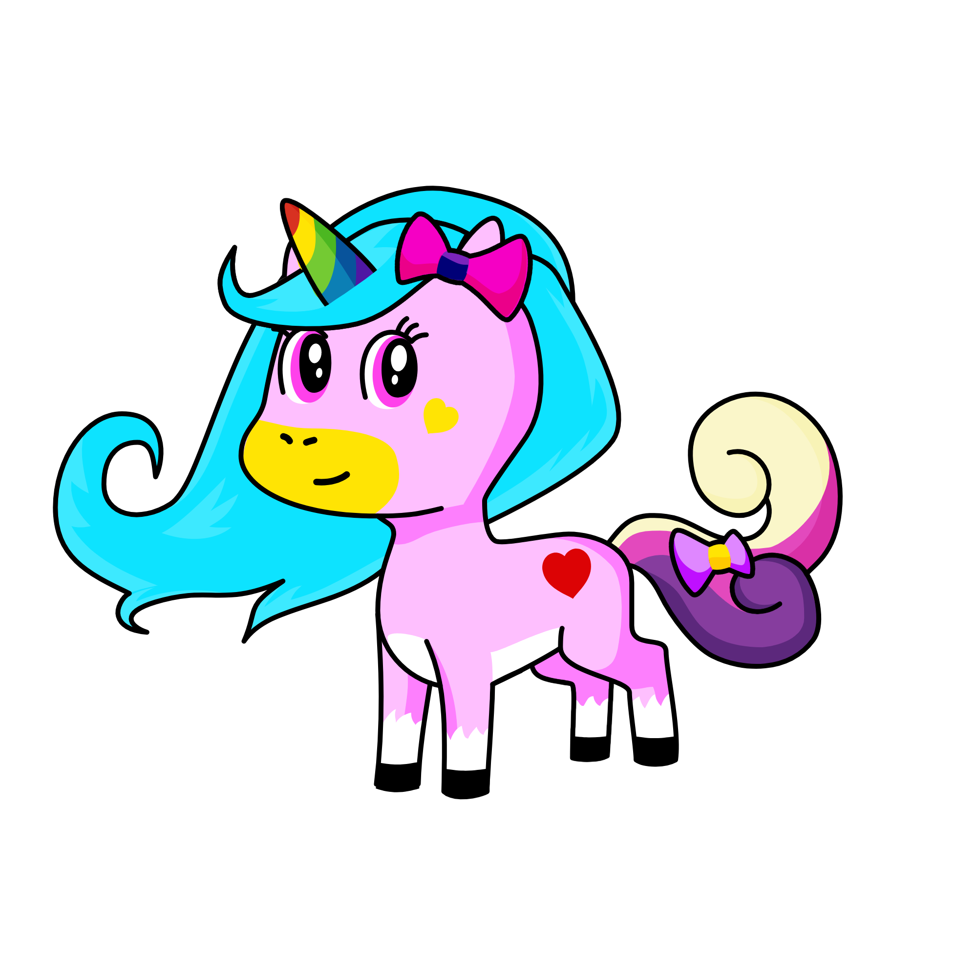 Pinky, the unicorn