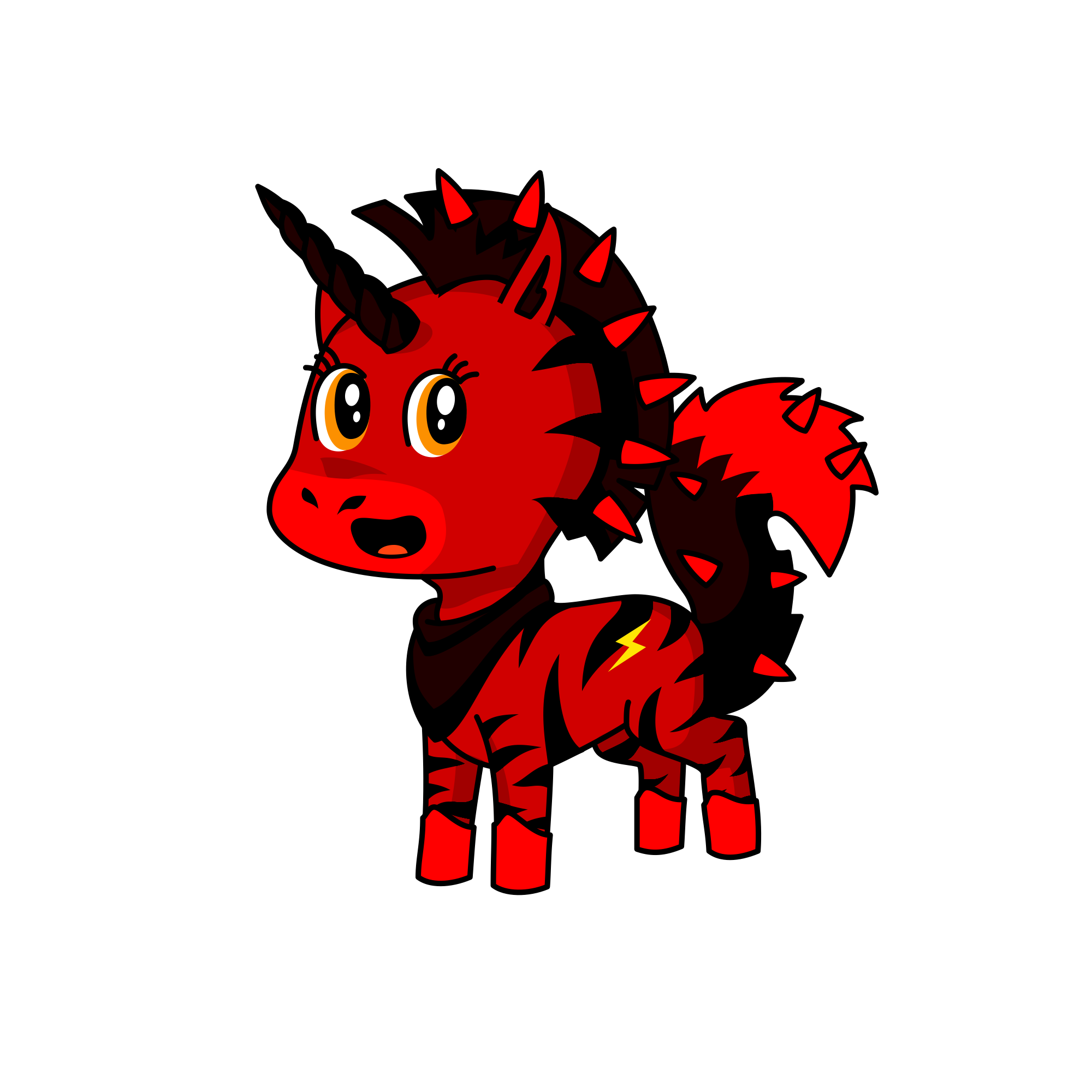 Flame, the unicorn