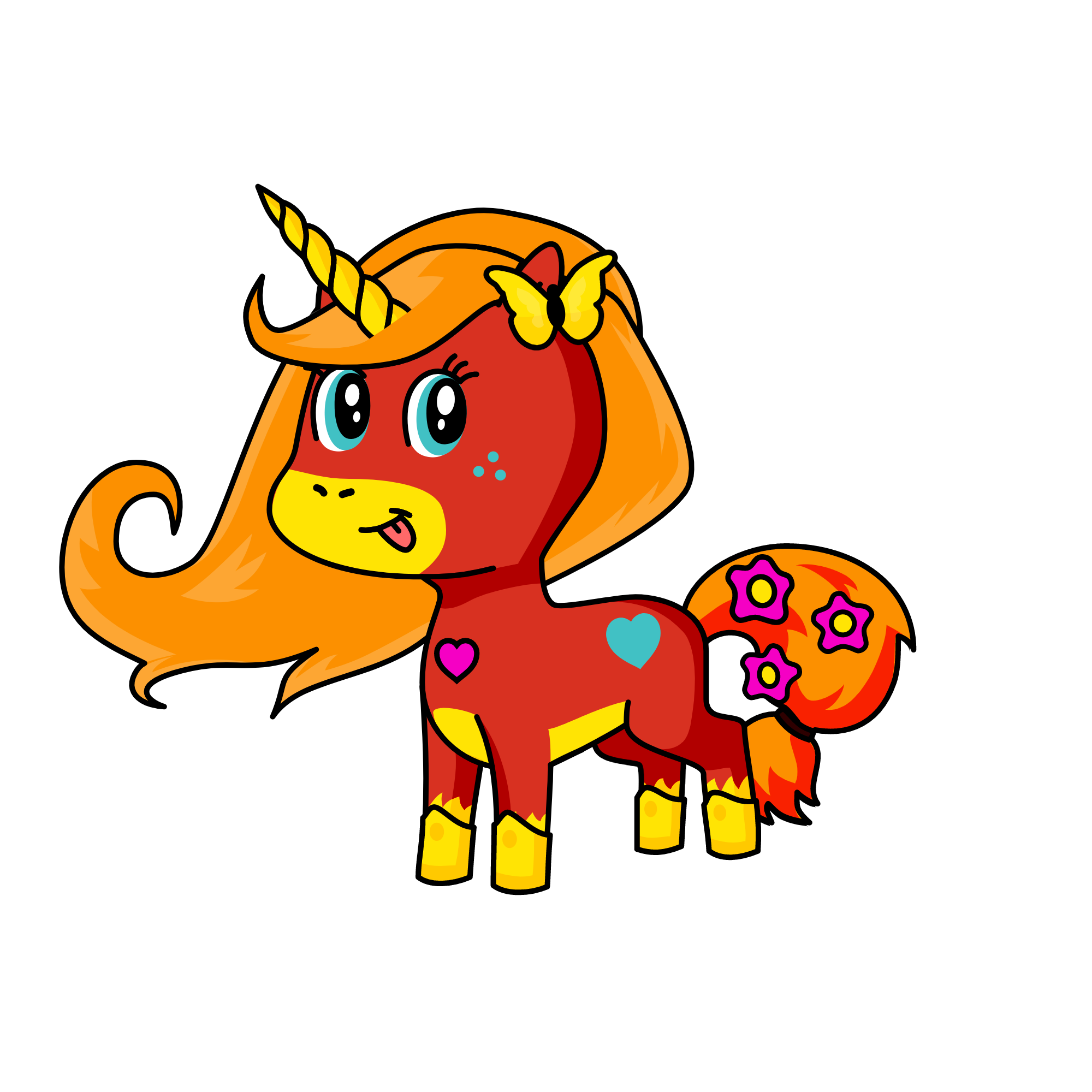 Sweet, the unicorn