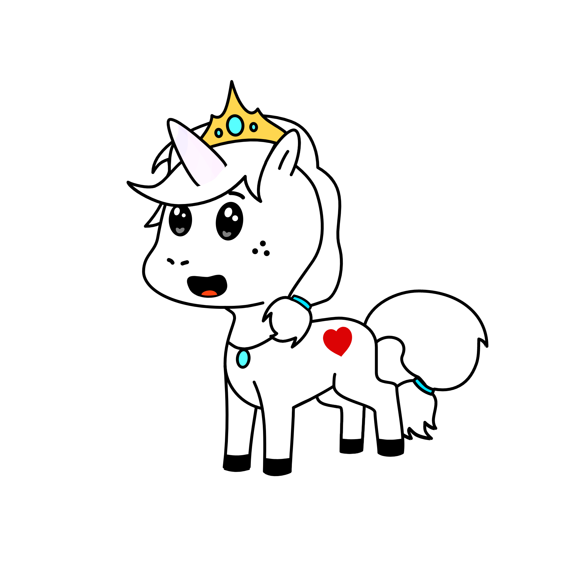 Ugly ass white prissy bitch, the unicorn