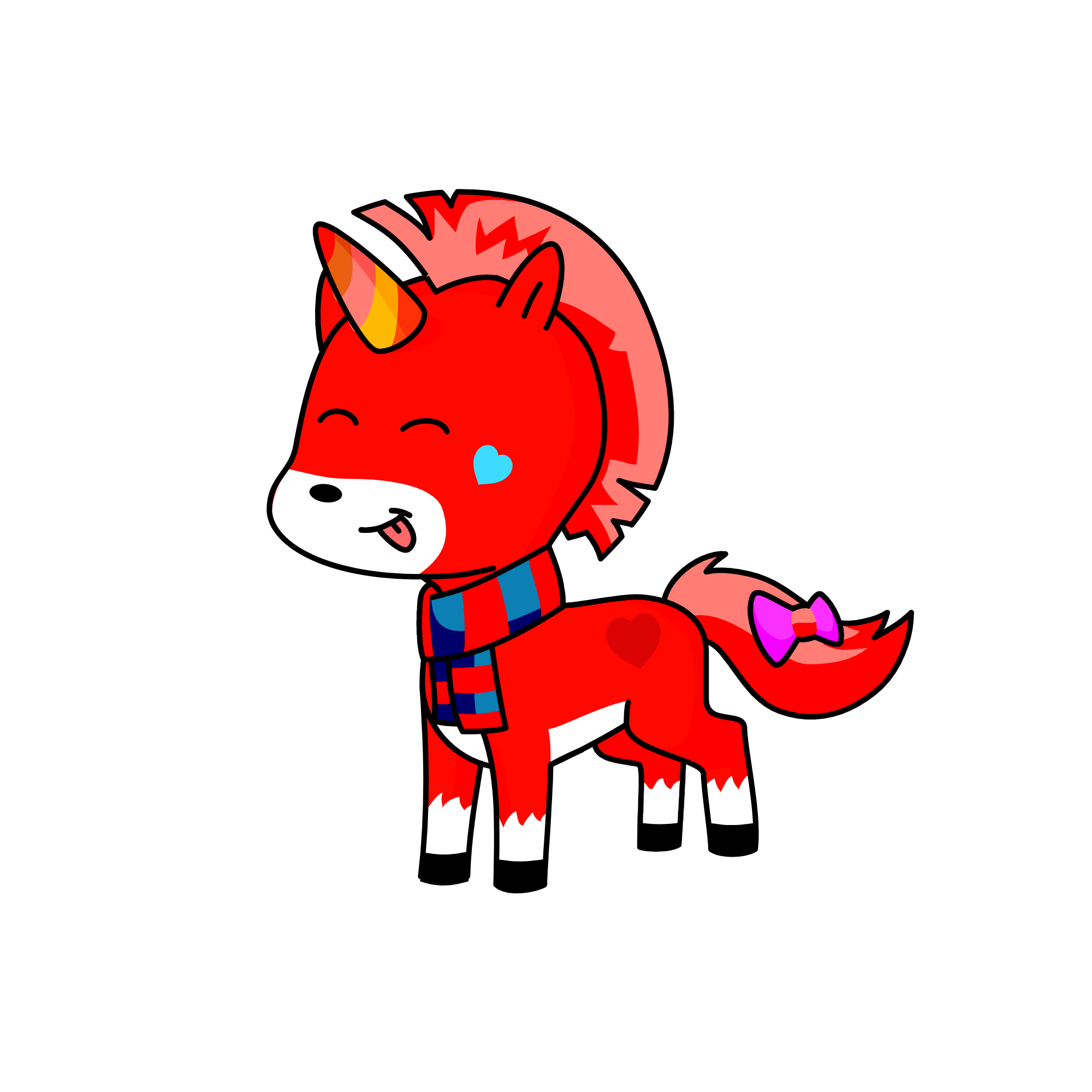 Bubbles, the unicorn